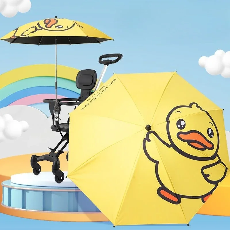 Detachable Baby Stroller Sunshade - Specialized UPF50+ Blackout Canopy for Infant Pushchairs, Dual-Use Sun  Rain Umbrella