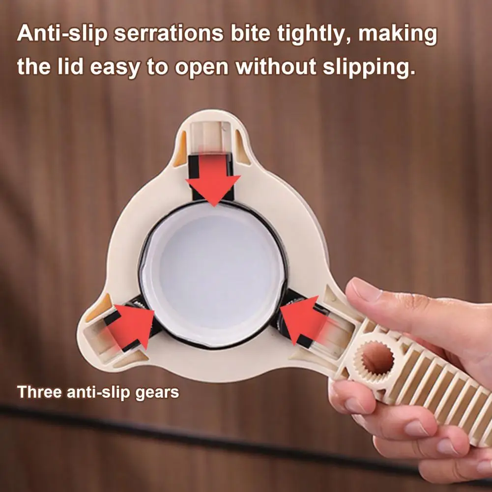 High Temperature Resistant Opener Adjustable Jar Opener Tool with Ergonomic Handle Stainless Steel Bottle Cap for Seniors