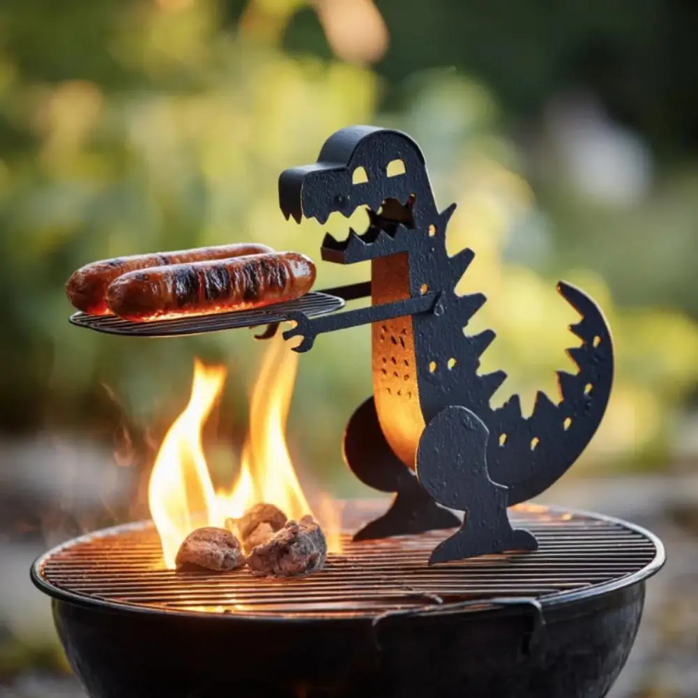 Bbq Sausage Grill Funny Bbq Sausage Holder Stand Rust-proof Heat-resistant Hot Dog Grill Rack Portable Camping Sausage Cooking