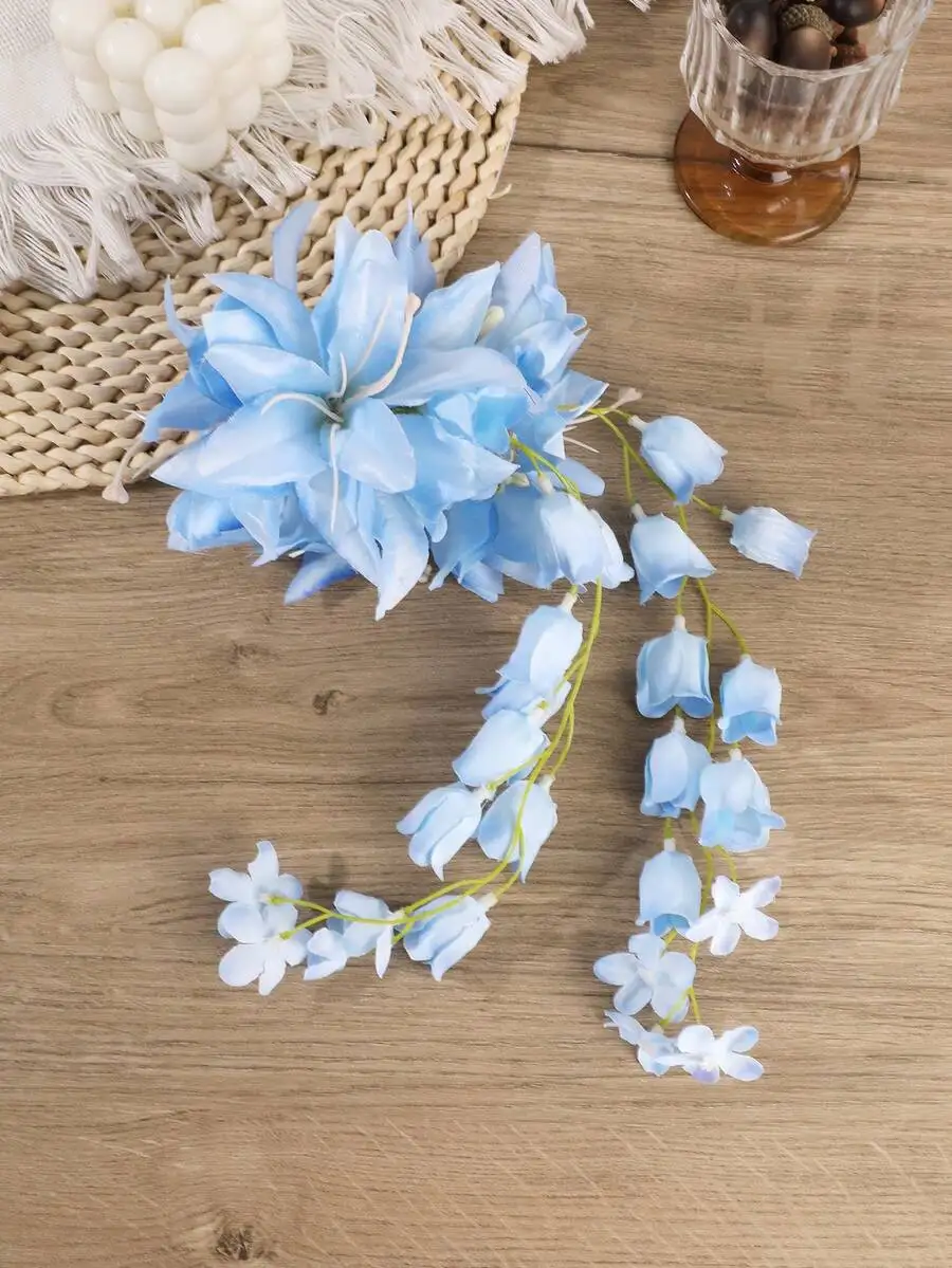 Bohemian Lily Flower Hair Claw Clip Accessory For Women Summer Beach Style