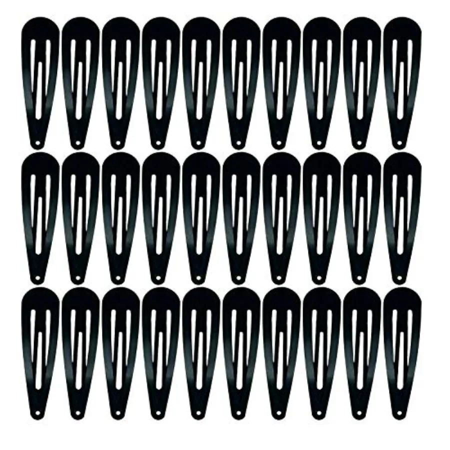 30, 60 Pack 2 Inch Women Metal Snap Hair Clips Accessories No Slip Hair Barrettes Girls Women Hair Accessories