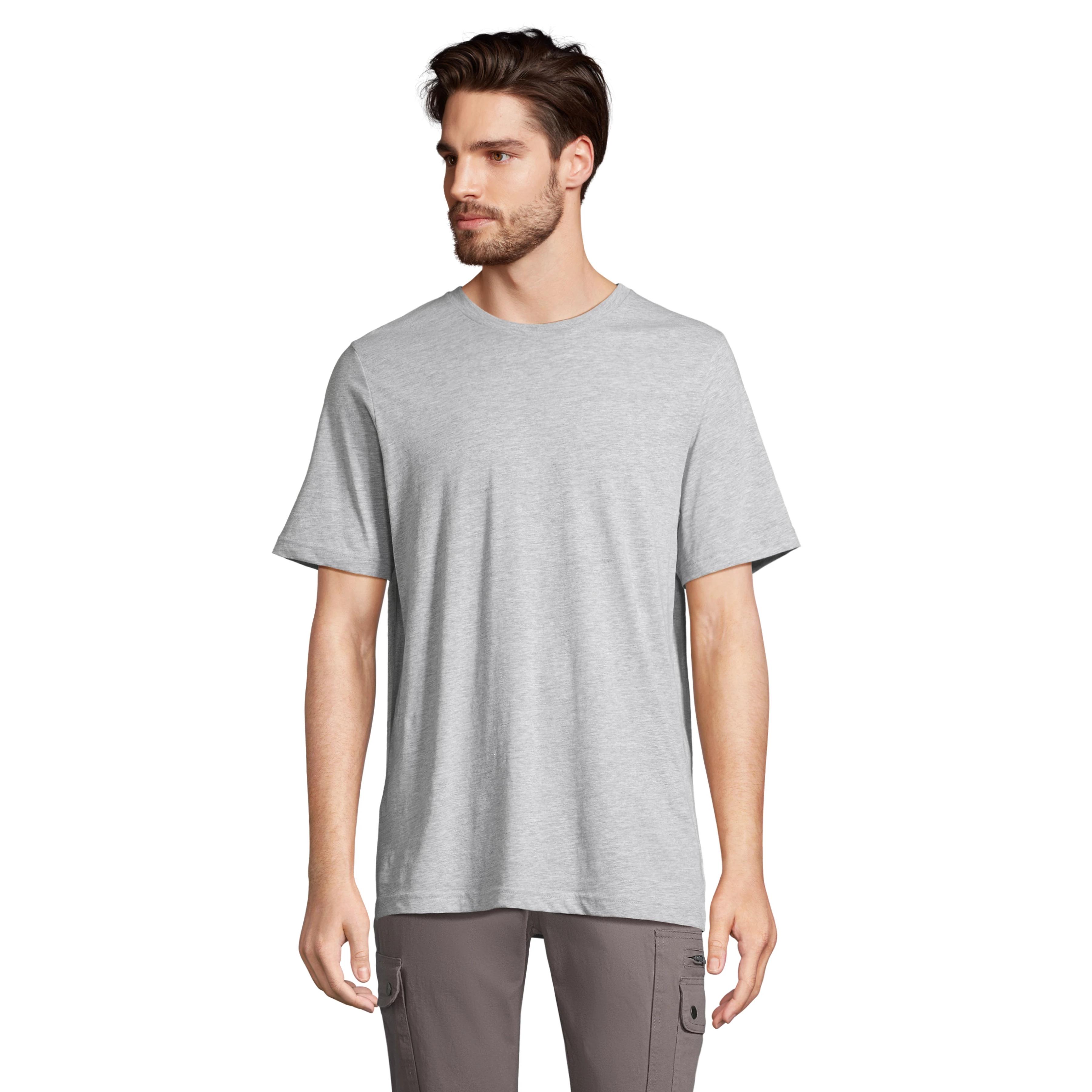 Camiseta de Algodón Peinado Ringspun para Hombre por SOL'S, Modelo TUNER con Certificación COTTON USA™, Corte Loose Fit Ideal para Verano, Cuello Acanalado y Costuras Reforzadas