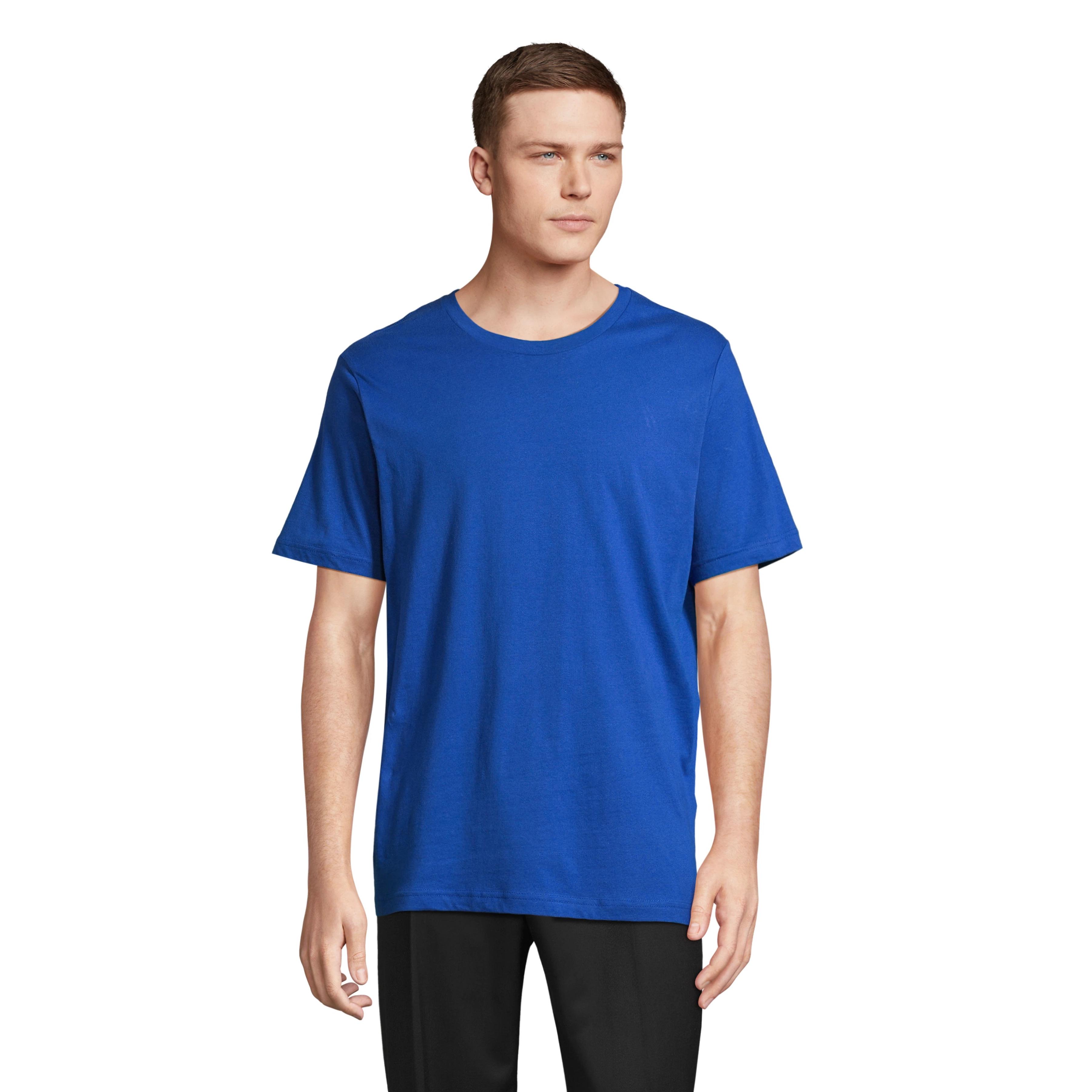 Camiseta de Algodón Peinado Ringspun para Hombre por SOL'S, Modelo TUNER con Certificación COTTON USA™, Corte Loose Fit Ideal para Verano, Cuello Acanalado y Costuras Reforzadas
