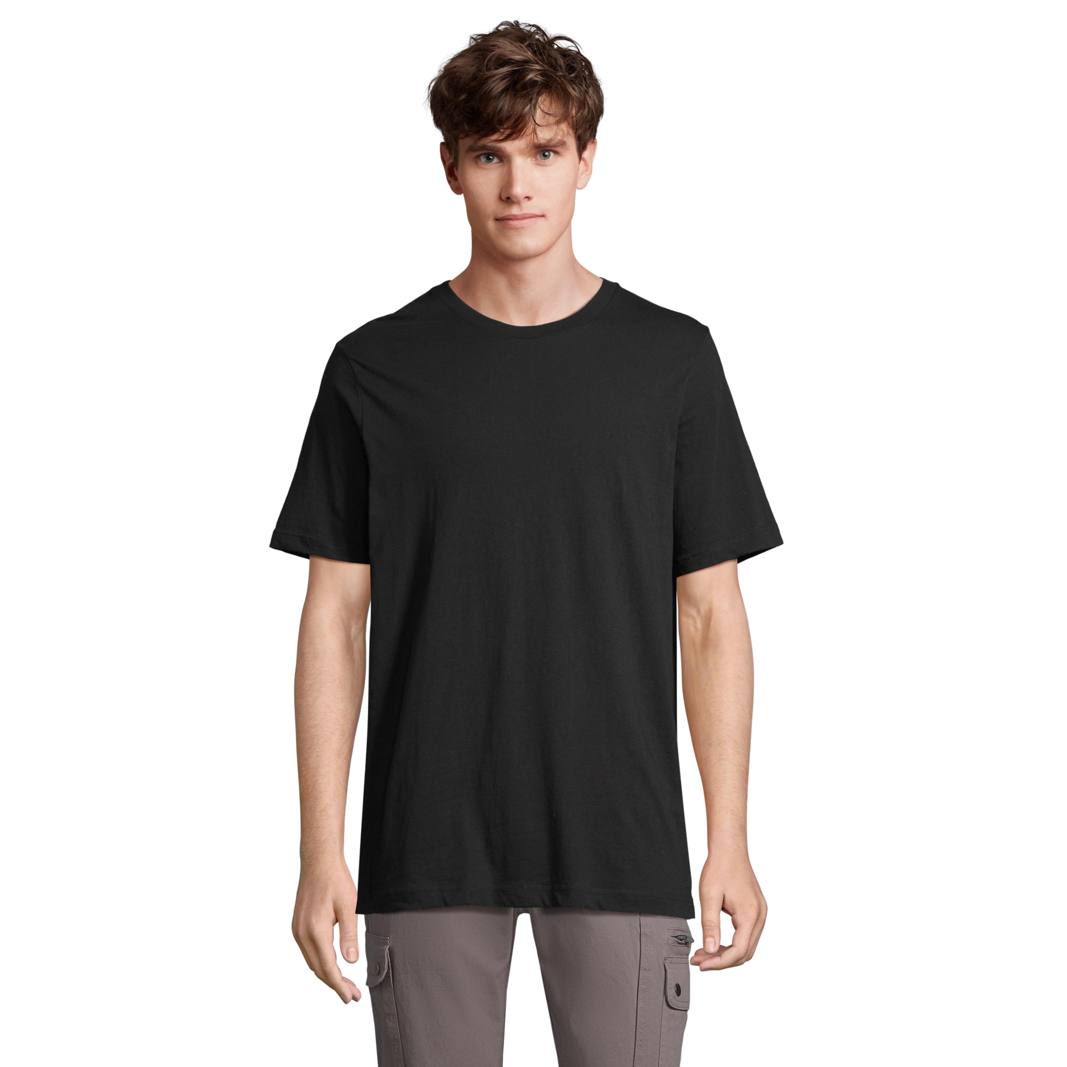 Camiseta de Algodón Peinado Ringspun para Hombre por SOL'S, Modelo TUNER con Certificación COTTON USA™, Corte Loose Fit Ideal para Verano, Cuello Acanalado y Costuras Reforzadas