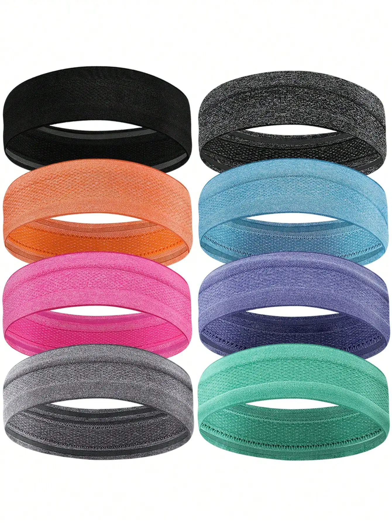 Sweatbands Non Slip Headbands Stretchy Running Sports Sweatbands Workout Headband Grip Silicone Yoga Hair Band Elastic Exercise Hair Wrap For Women Men Beach Accessories Summer Outfits,Festival,Party