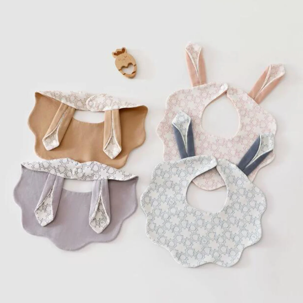 Baby Bibs Waterproof Infant Feeding Burp Cloth Comfortable Newborn Bibs Cotton Saliva Towel Boy Girl Baby Apron For Eating