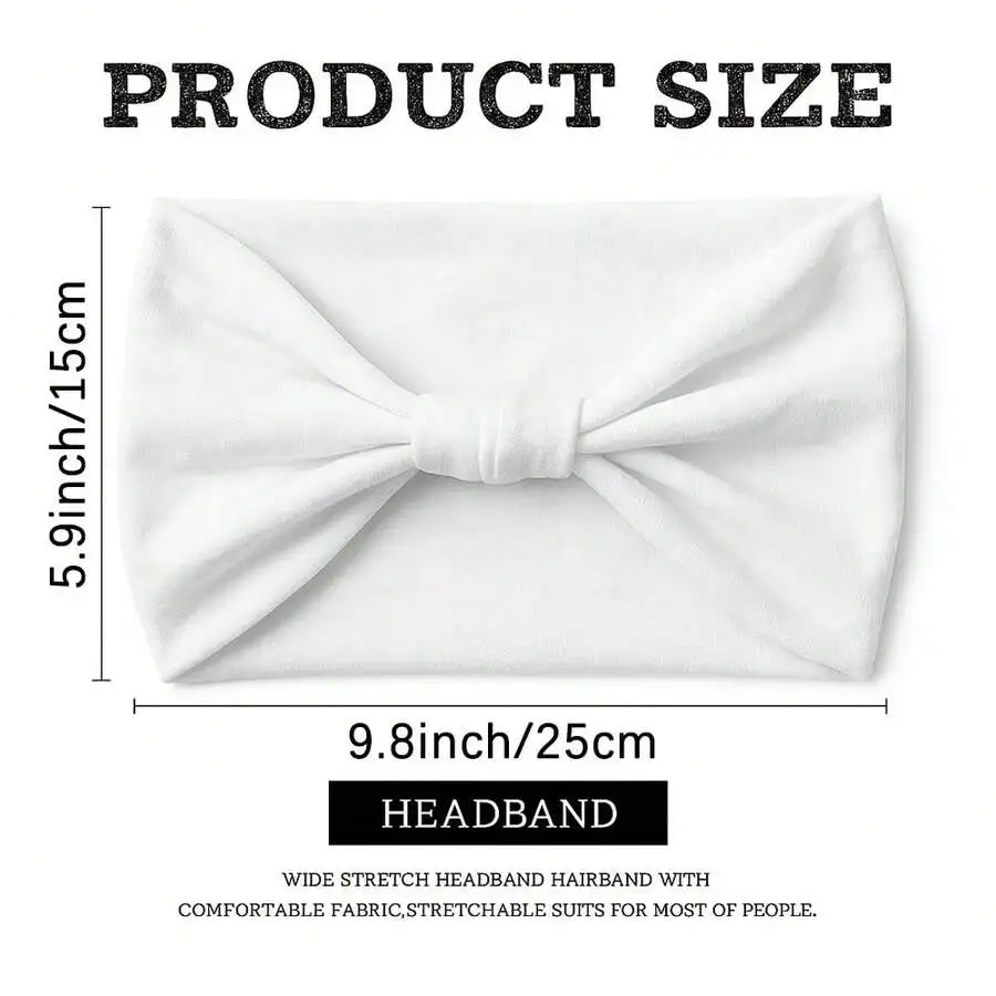 Wide Stretch Headband For Women And Men, Soft Elastic Hairband For Sports Yoga Hiking Cycling Outdoor Daily Use