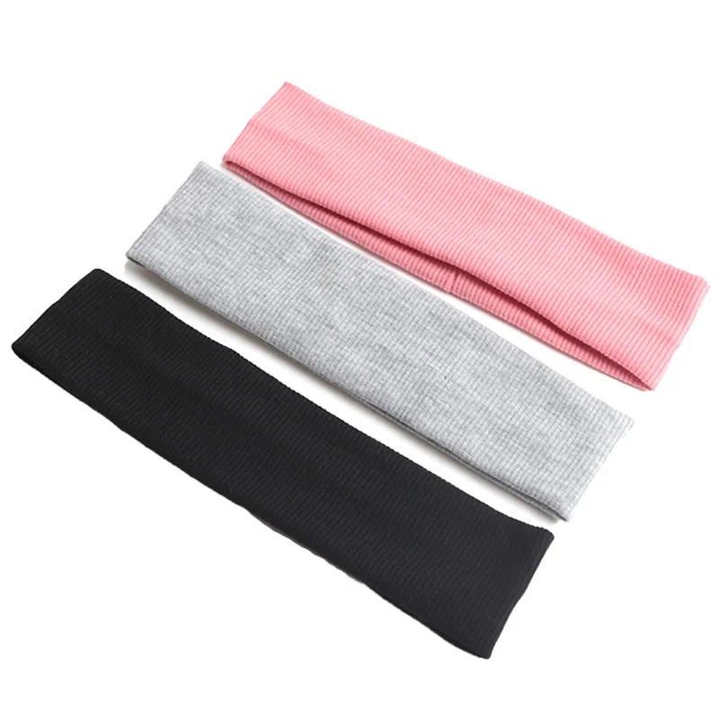 3pcs/set Fashion Women Solid Elastic Hair Bands Fitness Sports Yoga Headband Simple Running Elastic Hair Bands Hair Accessories