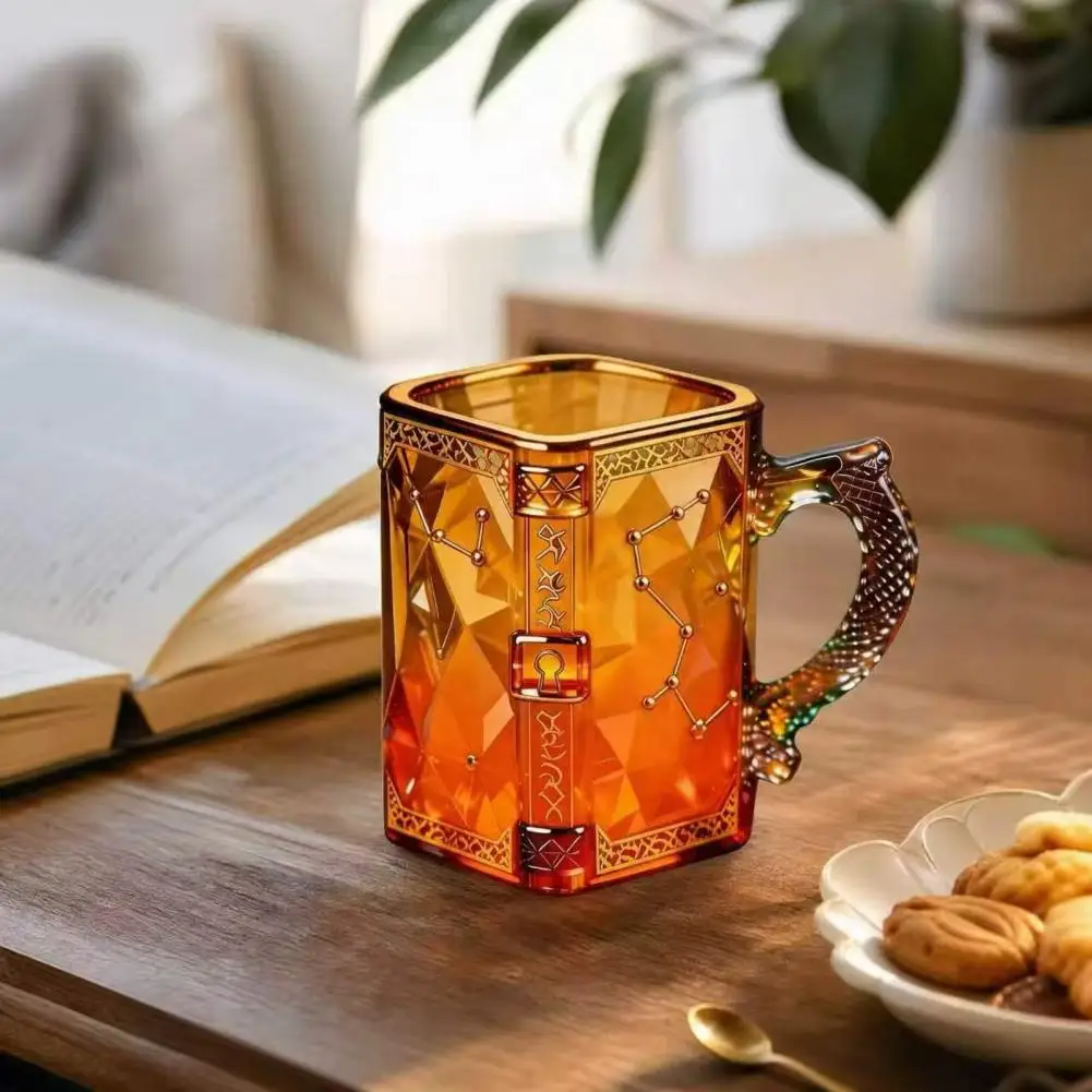 Artistic Design Mug Constellation Glass Mug 330ml Zodiac Coffee Cup with Heat Reveal Design Starry Night Water Glass for Home