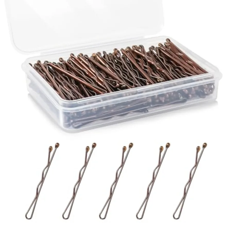 Mini Bobby Pins, 150 Count 1.38 Inch Small Hair Bobby Pins with Storage Box for,Girls and Women