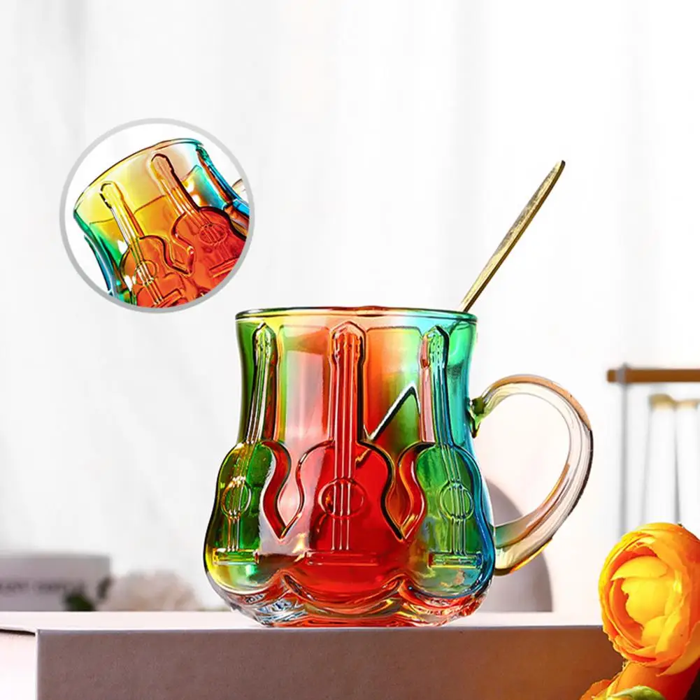 Dishwasher Safe Glass Mug Artistic Book Stack Glass Coffee Mug Capacity Floating Effect Tea Cup Handmade Gift for Book Lovers