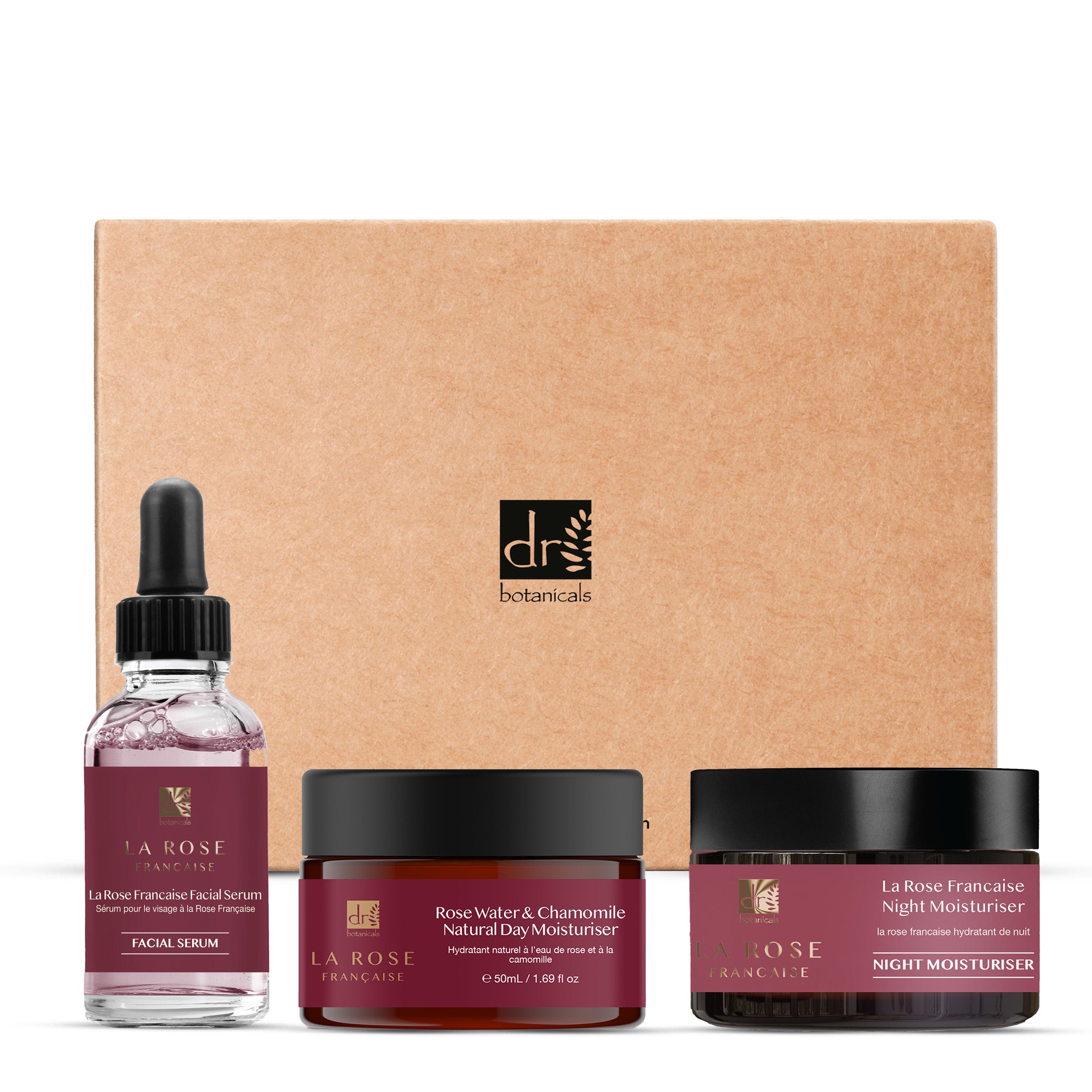 Dr Botanicals DB La Rose Francesa - Hidratante de Día y Noche y Sérum Facial