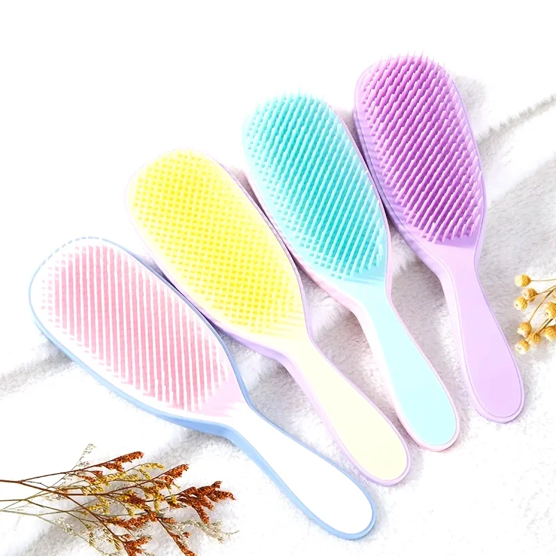 1pcs Detangling Hairbrush Anti-static Comb Soft Scalp Massage Not Knotted Brush Anti-frizz Detachable Comb Hair Styling Tool