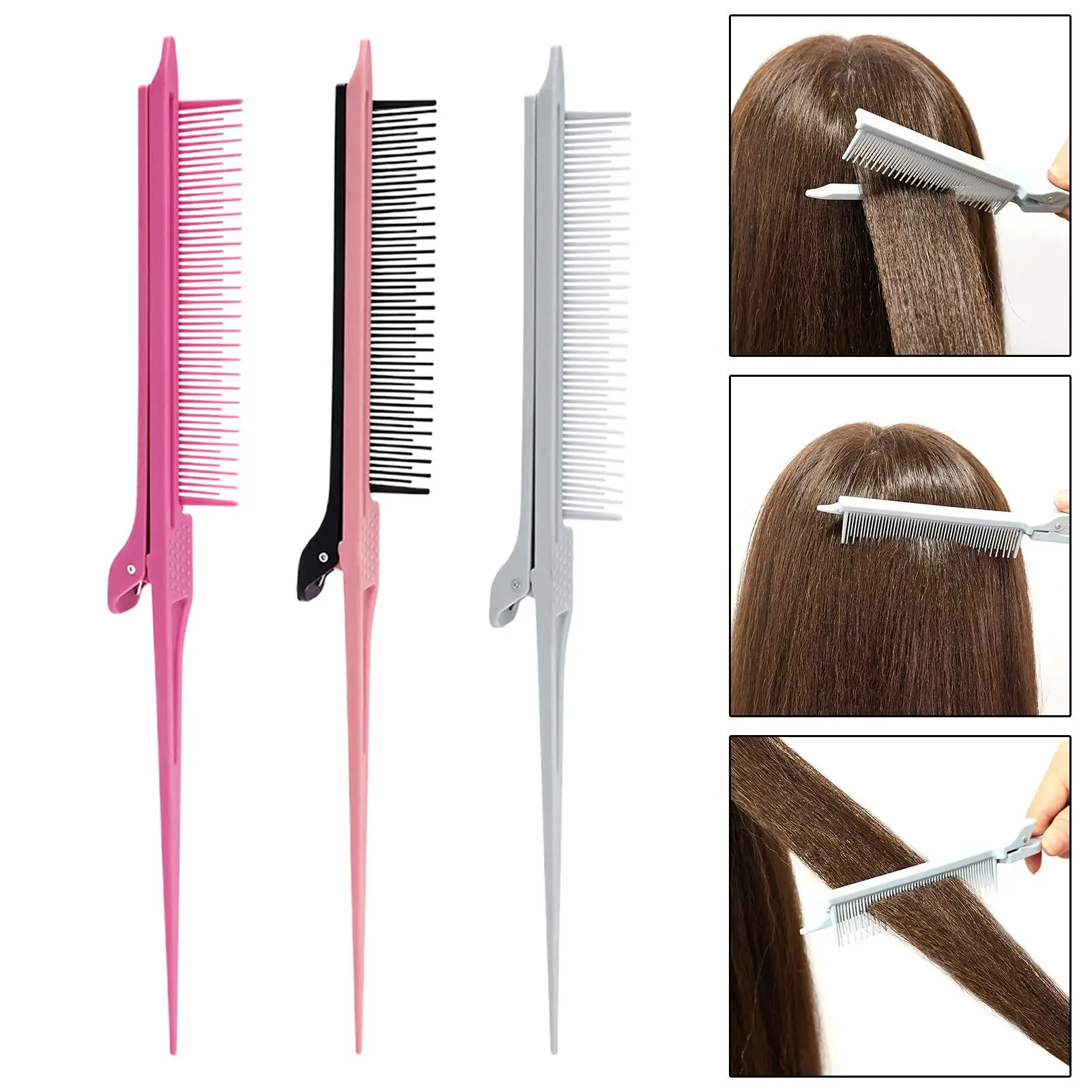Rat Tail Combs Coloring Styling Tools Professional All Hair Types Use Teasing Comb Parting Comb Hair Stylist Tool for Trimming