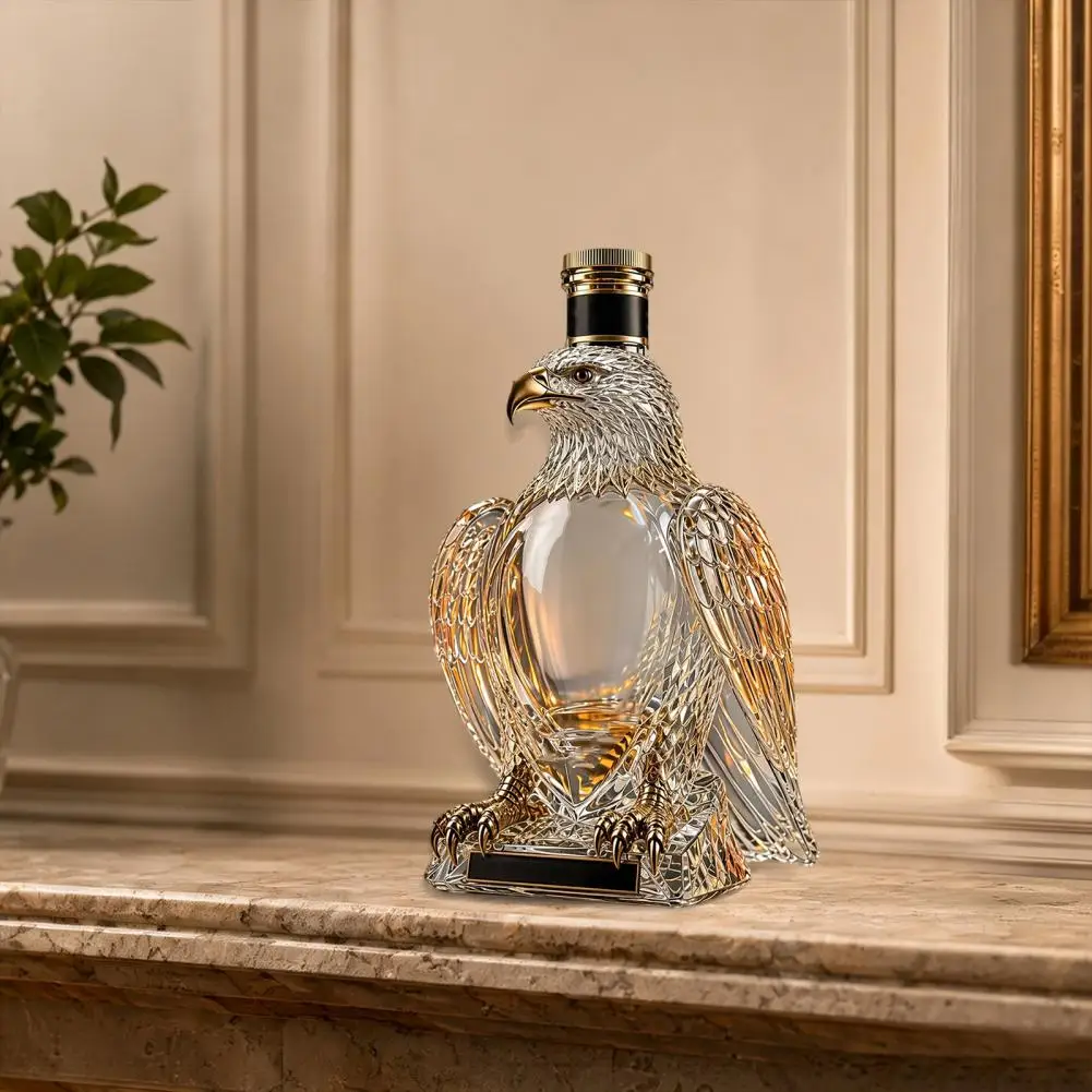 Glass Wine Decanter Eagle Shaped Whiskey Decanter 250th Anniversary Commemorative Bottle Patriotic Heritage Edition for Whiskey