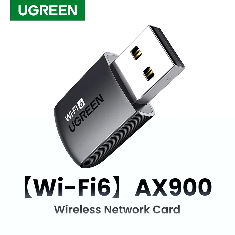 UGREEN WiFi Adapter WiFi6 AX900 AX1800 5G&2.4G Dual Band Dongle for PC Laptop Wifi Antenna USB Ethernet Receiver Network Adapter