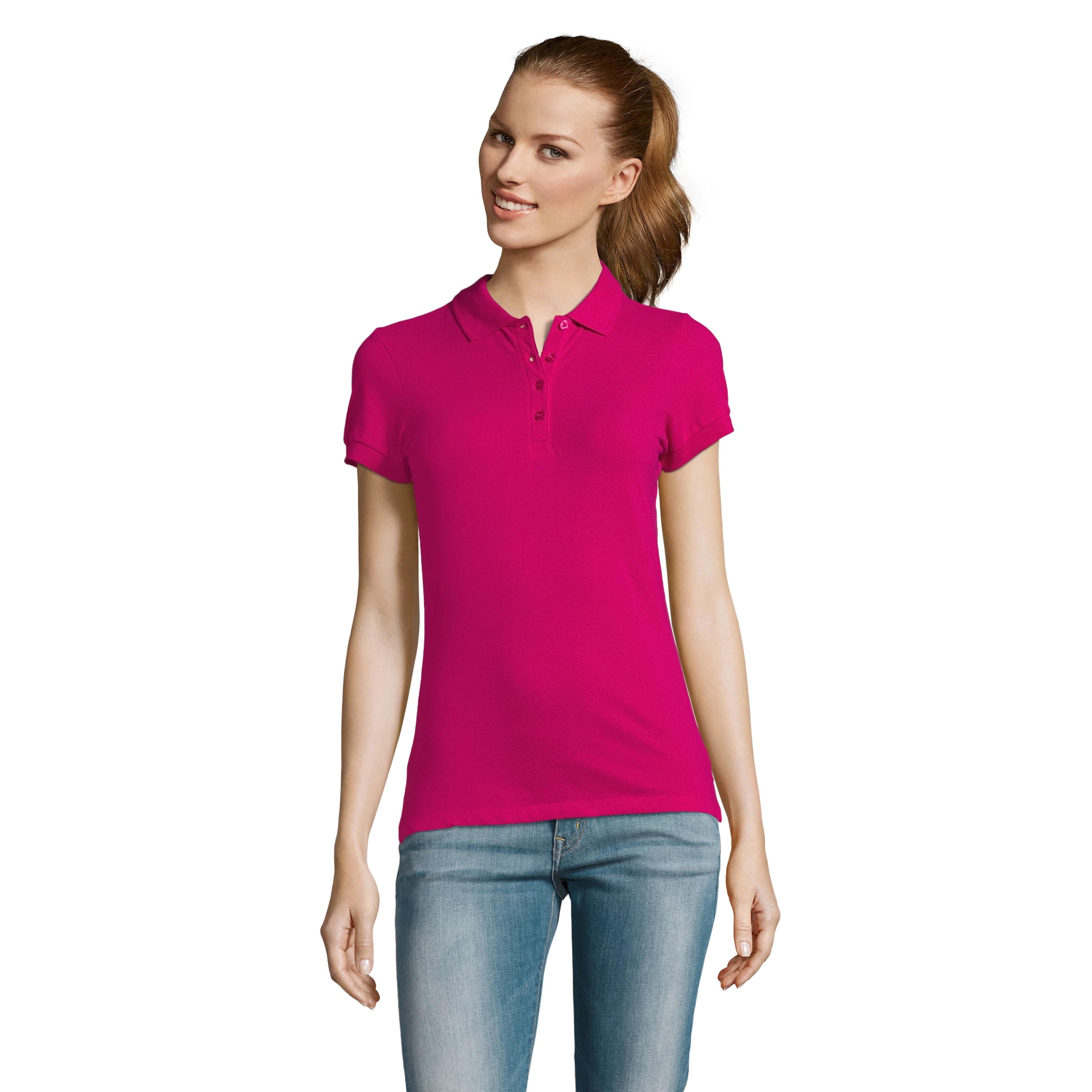 Polo Feminino SOL'S Marnaula Passion, Manga Corta y Cuello Acanalado, Estilo Clásico y Versátil para Mujer