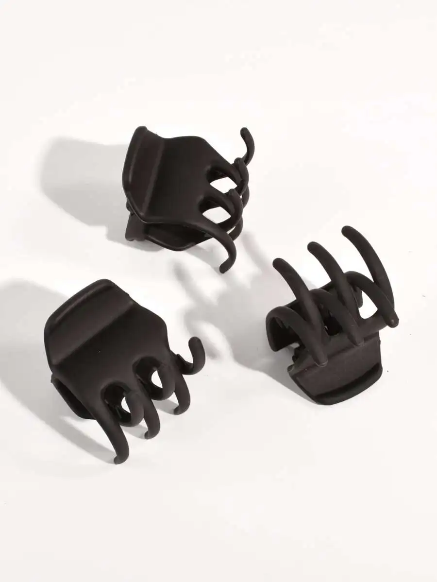 3pcs Minimalist Hair Claw Casual Claw Clips Hair Clips Hair Jaw Clip Hair Clamps Hair Clutch Hair Claw Clip, School Stuff,