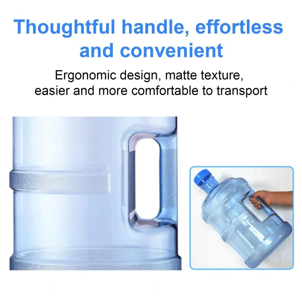 Twist Off Cap Water Bottle Reusable Water Jug with Handle Screw Top 3.78l Plastic Water Dispenser Bottle Portable for Home