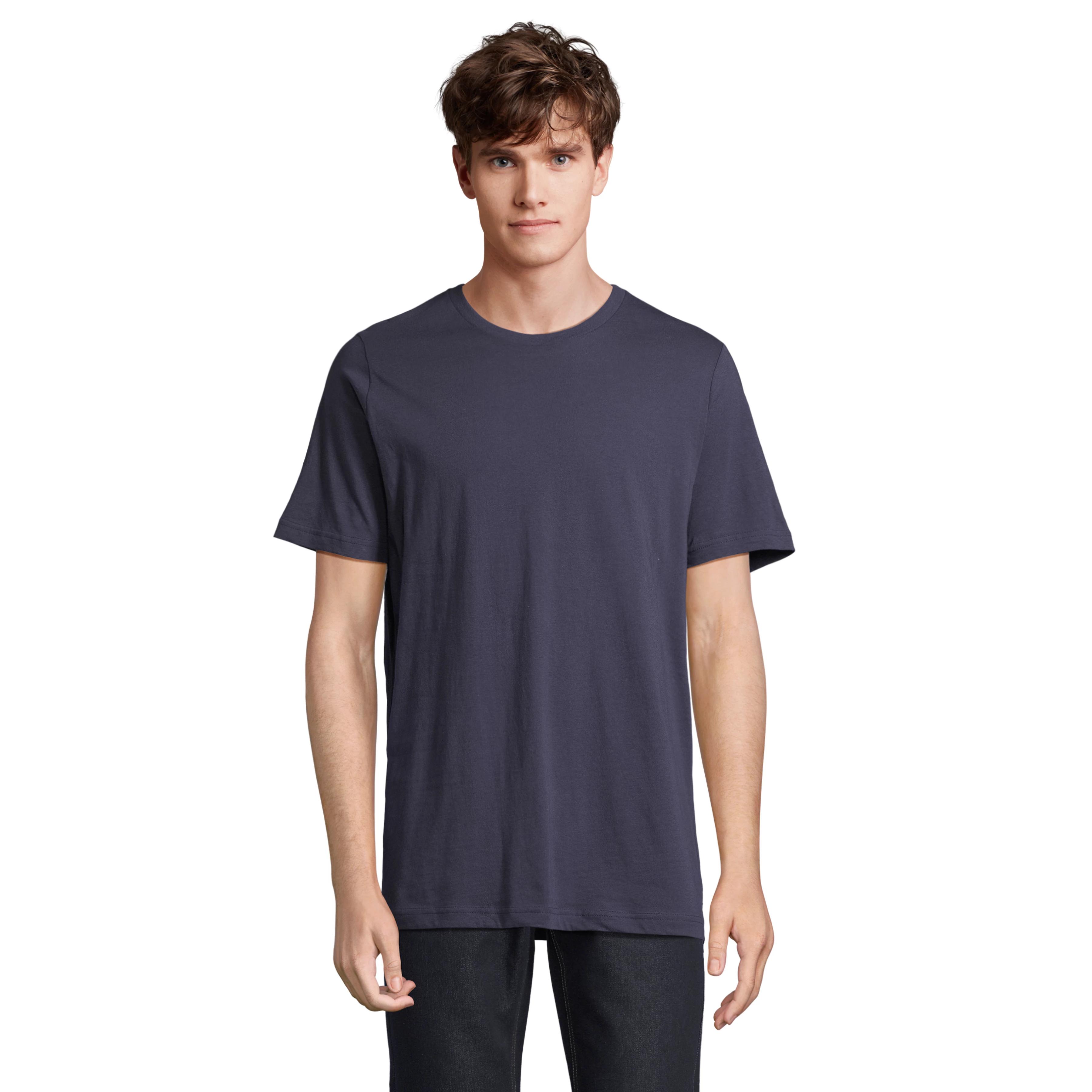 Camiseta de Algodón Peinado Ringspun para Hombre por SOL'S, Modelo TUNER con Certificación COTTON USA™, Corte Loose Fit Ideal para Verano, Cuello Acanalado y Costuras Reforzadas