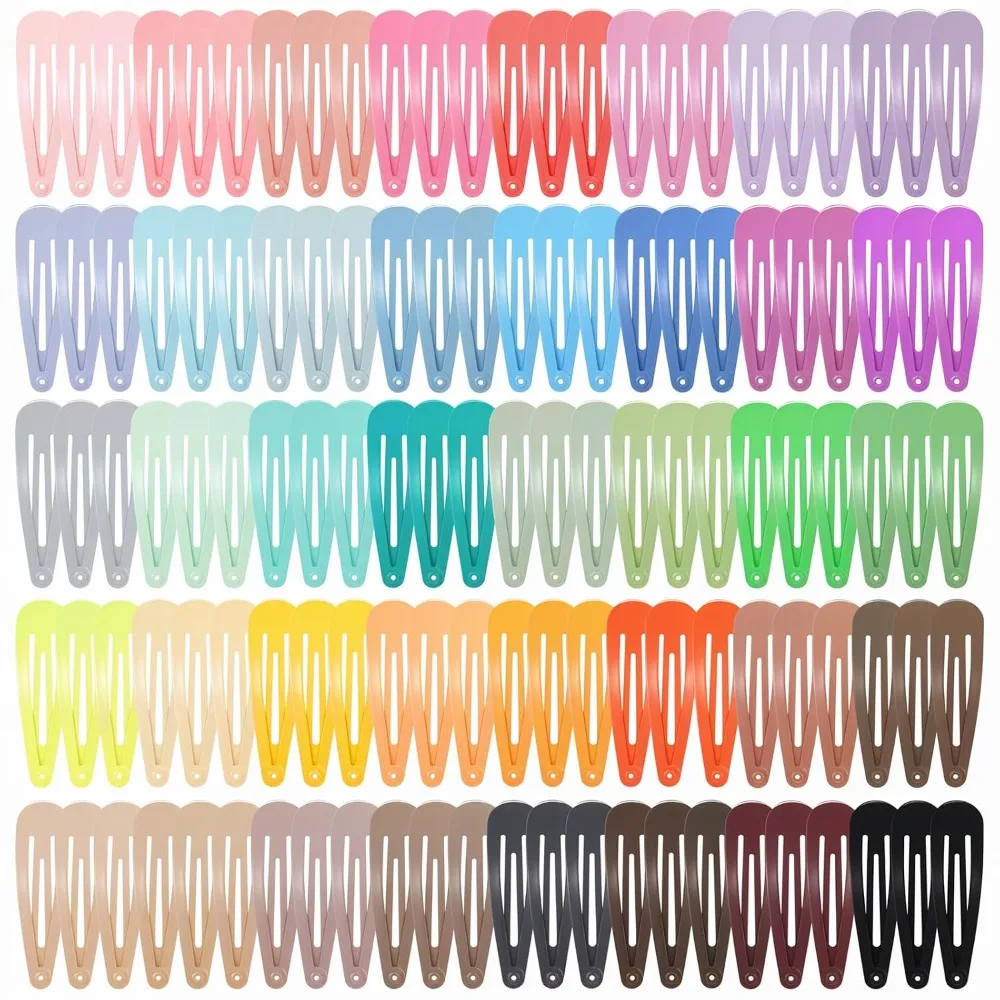 120 Pcs Colorful Snap Hair Clips Barrettes for Women Girls Kids 40 Solid Colors No Slip Metal Small Hairpins for Fine Thin Short Hair Styling Cute Accessories Birthday Gift