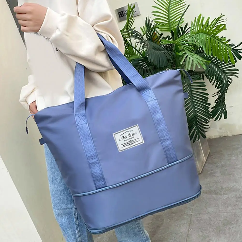 Travel Portable Large Capacity Detachable Universal Wheel Storage Bag Check-In Bag with Wheel Double Layer Carry-On Bag