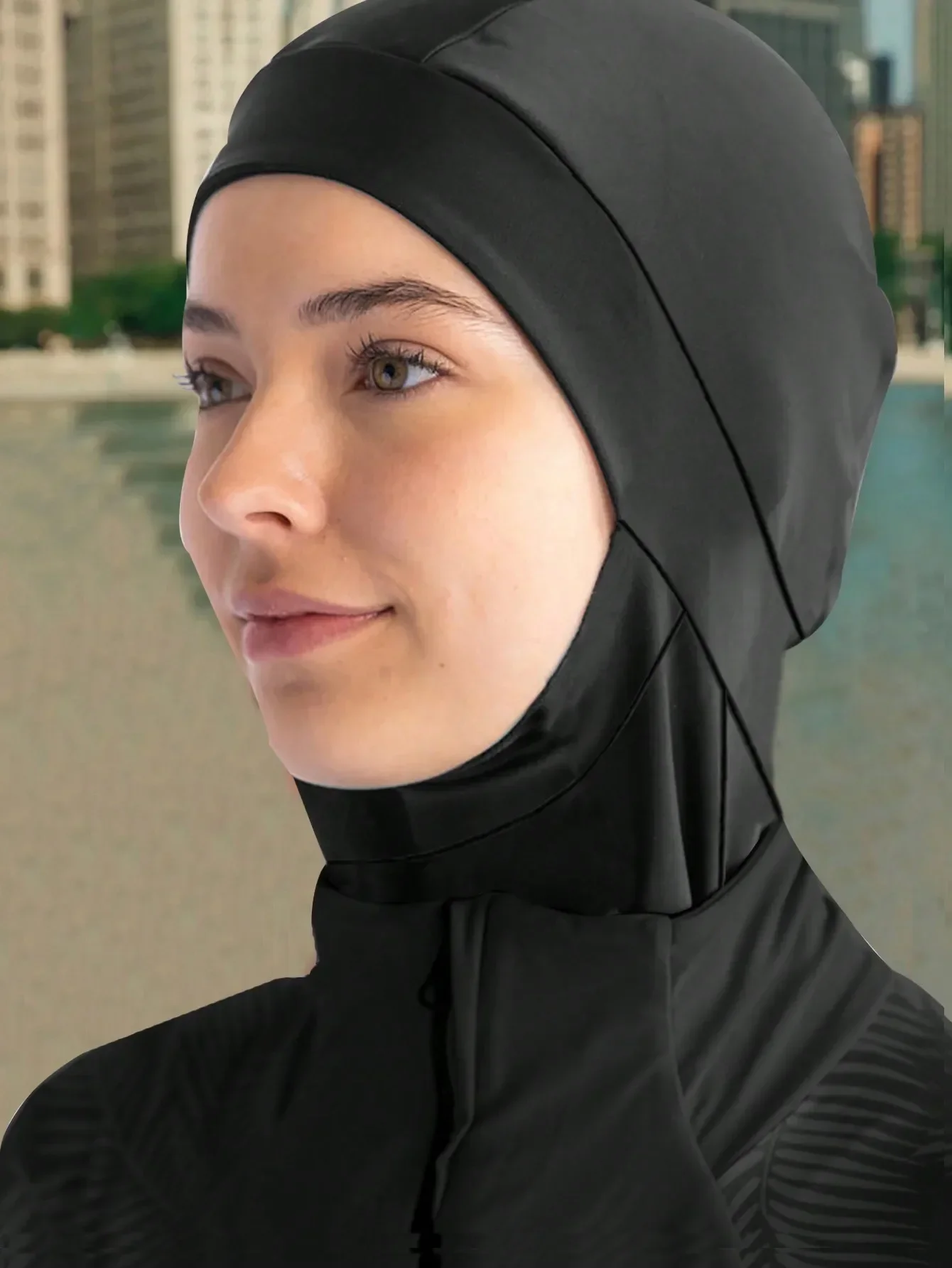 2026 1pc Summer Beach Solid Color Headscarf, Women's Sports Quick-Dry Headband, Suitable For Women Wearing Veils