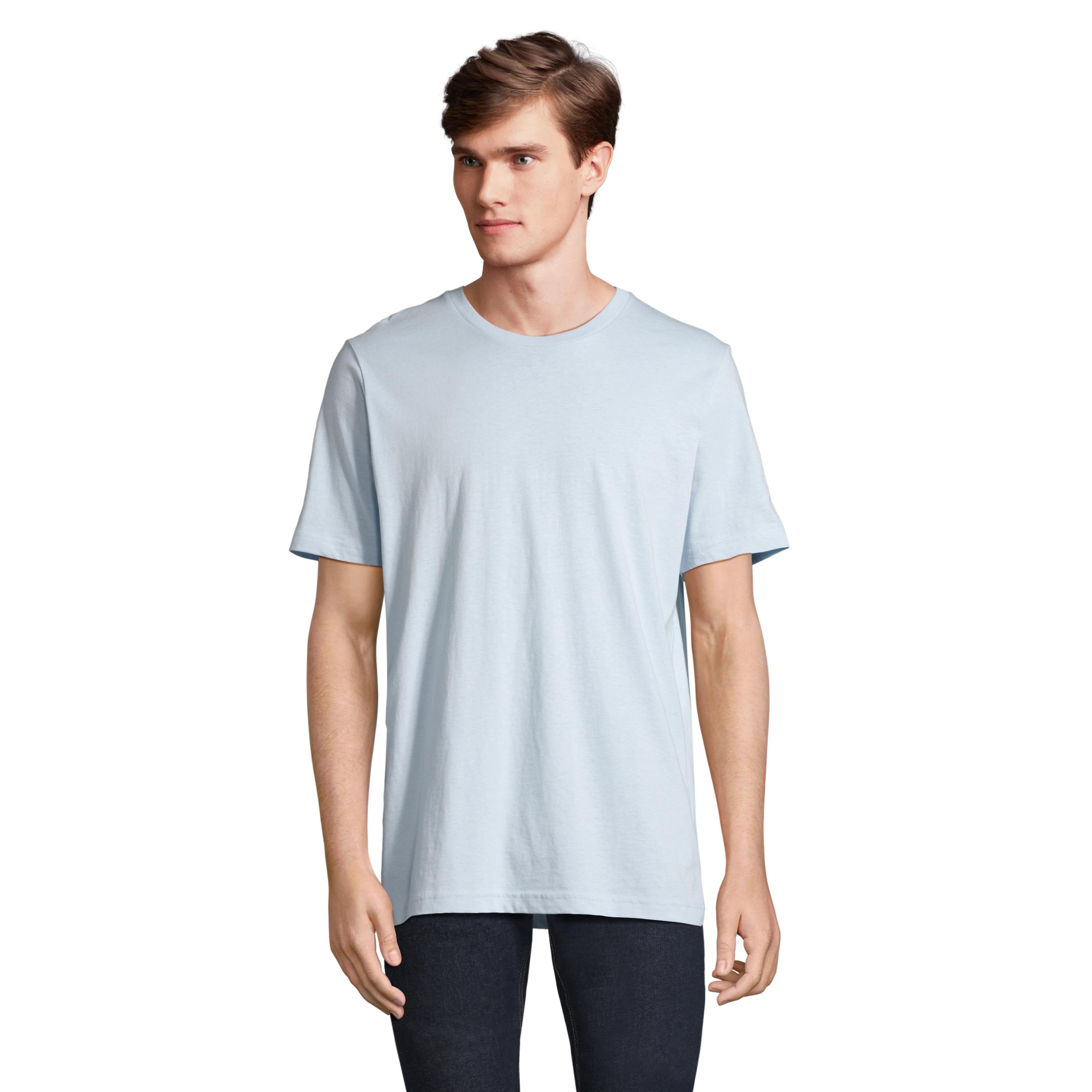Camiseta de Algodón Peinado Ringspun para Hombre por SOL'S, Modelo TUNER con Certificación COTTON USA™, Corte Loose Fit Ideal para Verano, Cuello Acanalado y Costuras Reforzadas