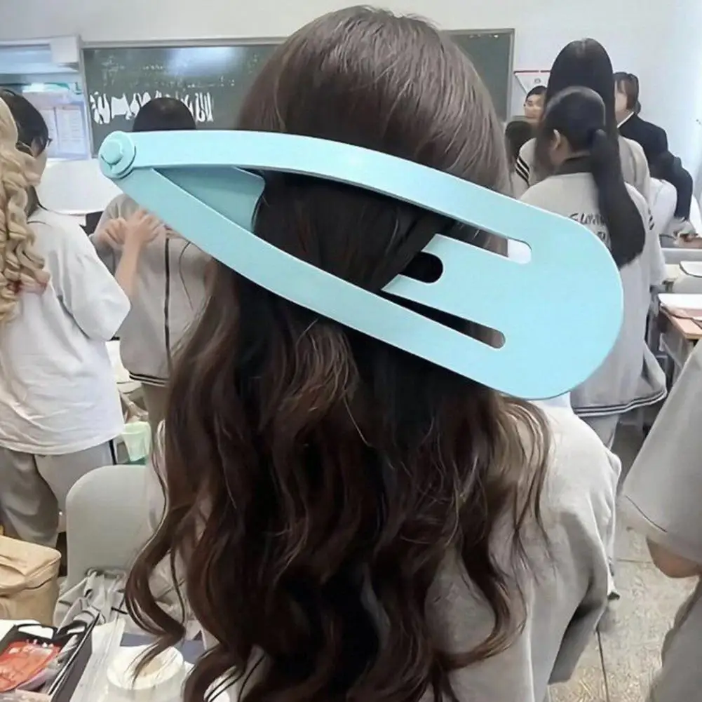 28cm Oversized Multiple Color Hairpin 3D Printed Large Decorative Hair Clip, Girly Style Smooth Surface Side Bang Hair Pin