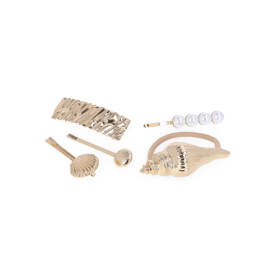 Women's Hair Clips and Hair Cuff Set 5-Piece