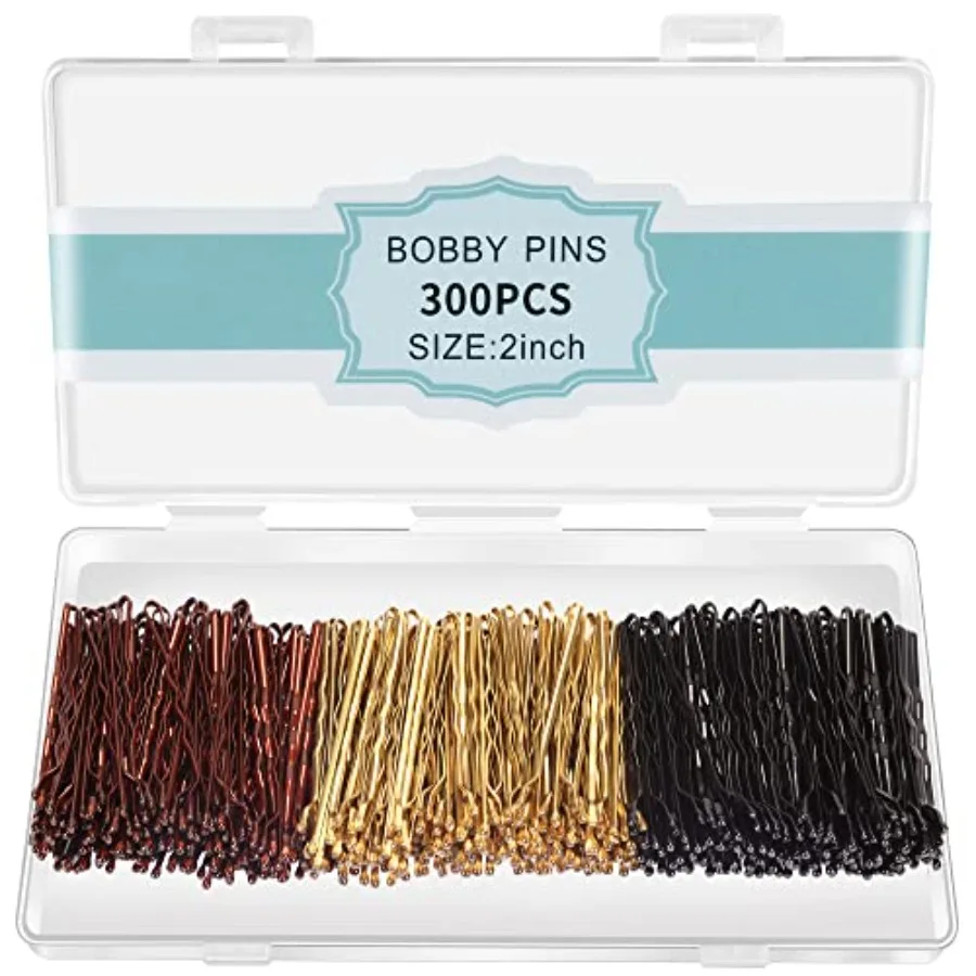 300 Pcs Bobby Pins, Hair Pins for Women Girls and