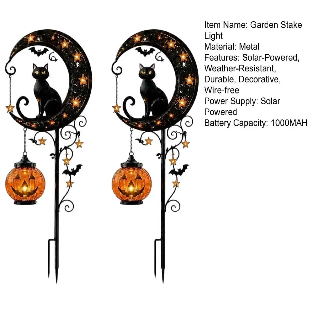 Decorative Solar Pathway Light Solar Garden Lights With Metal Stakes Moon Cat Bird Dog Solar Pathway Lamps Waterproof Outdoor