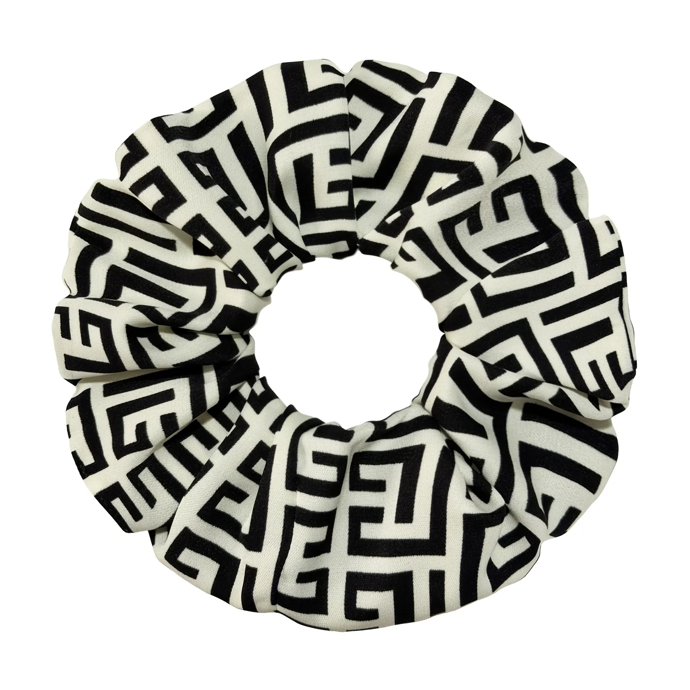 2026 new letter printing satin high quality women's large intestine hair band hair rope fashionable versatile hair accessories head flower