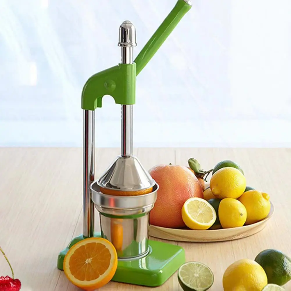 Portable Fruit Juicer Heavy Duty Stainless Steel Citrus Juicer Efficient Press Pulp-free Handheld Juice Extractor for Kitchen