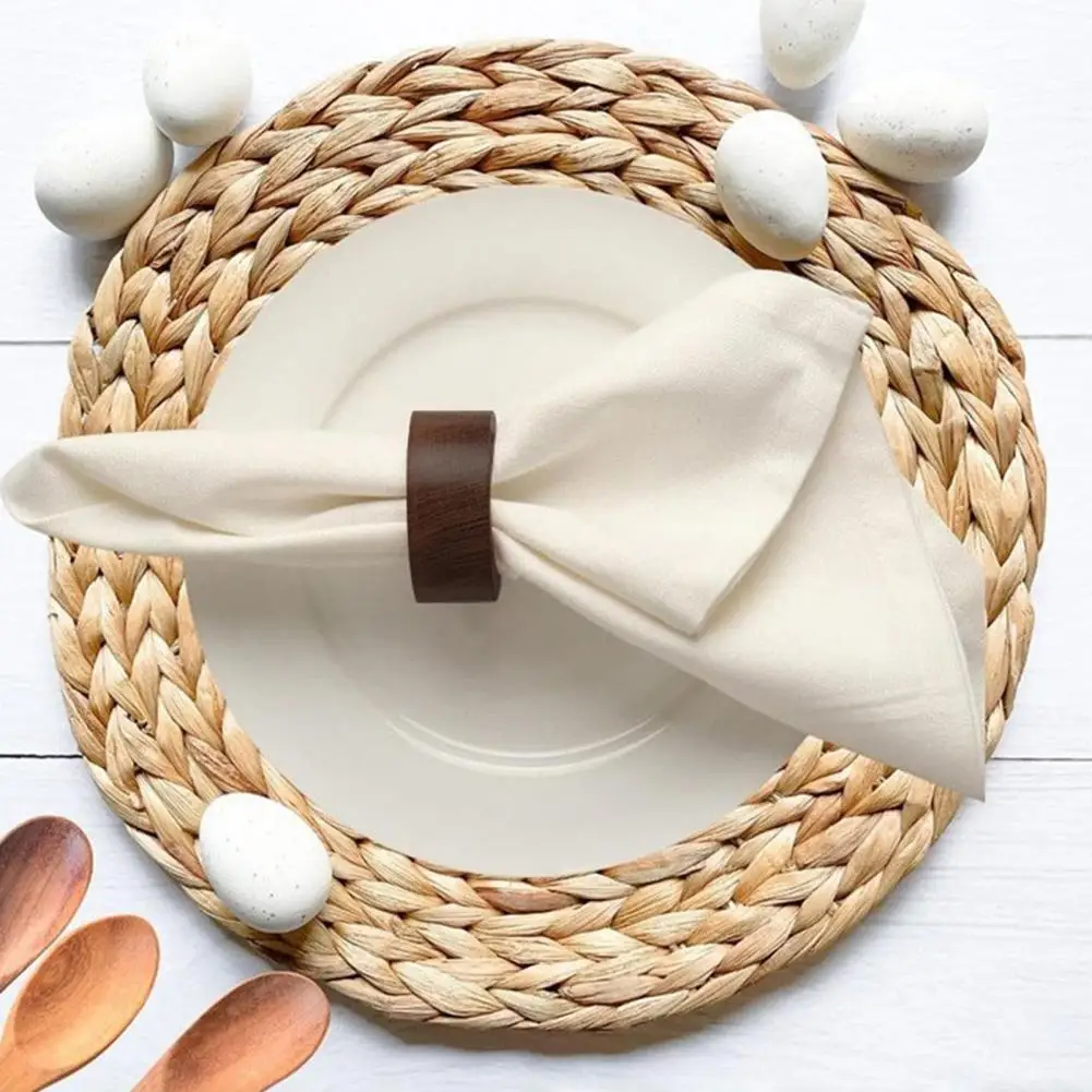 Wedding Napkin Rings Baby Shower Napkin Holders Rustic Wood Napkin Rings Set of 12 Handmade Reusable Holders for Dinner Party