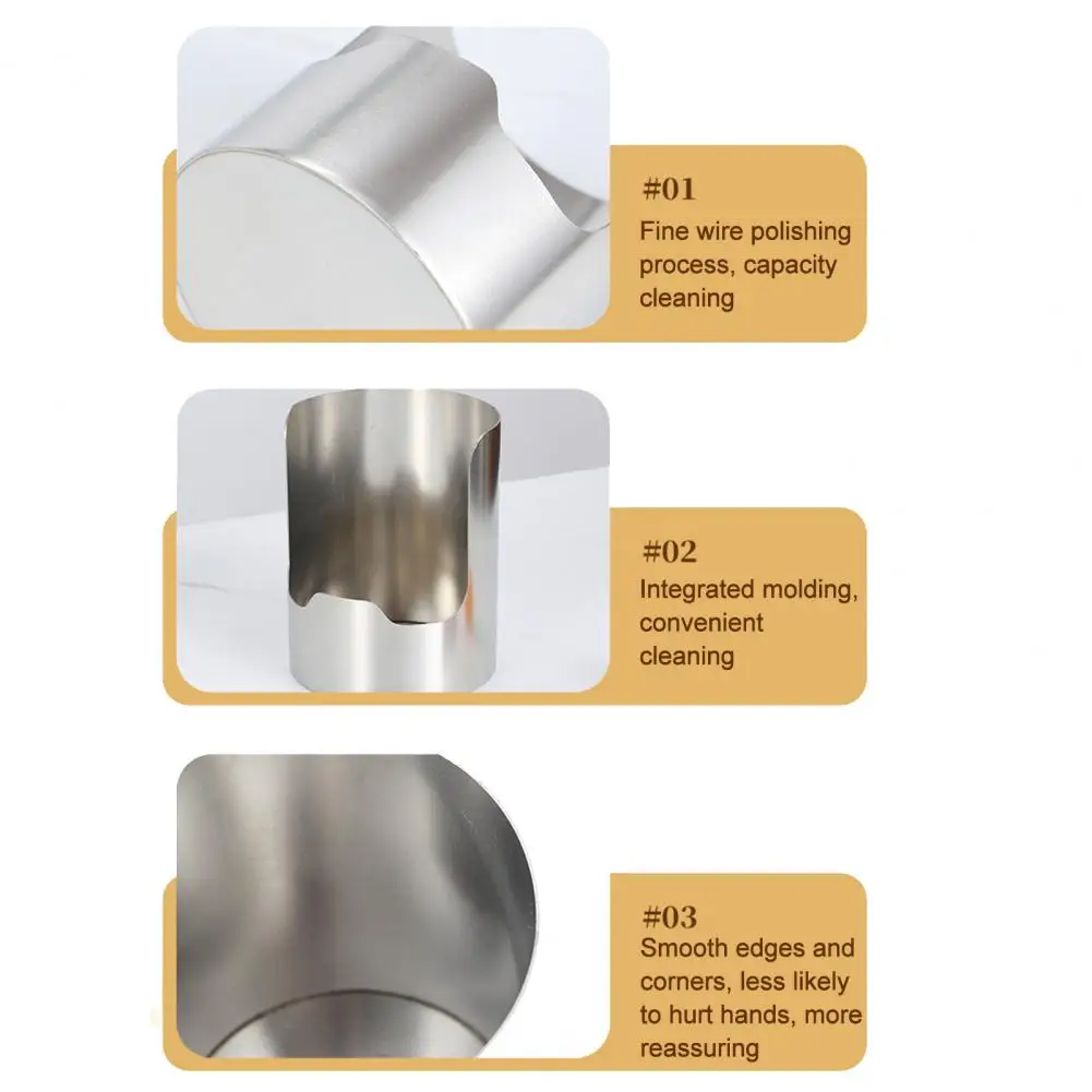 Stable Stainless Steel Spoon Holder Easy To Clean Stainless Steel Spatula Holder Heat-Resistant Soup Spoon Rack Dinning Table