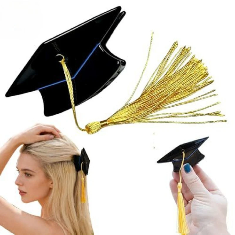 Graduation Season School Season Teachers' Day Graduation Hat Hairclaw Ladies Hairpin Ladies Creative Headgear Grab Pin Hair Accessories