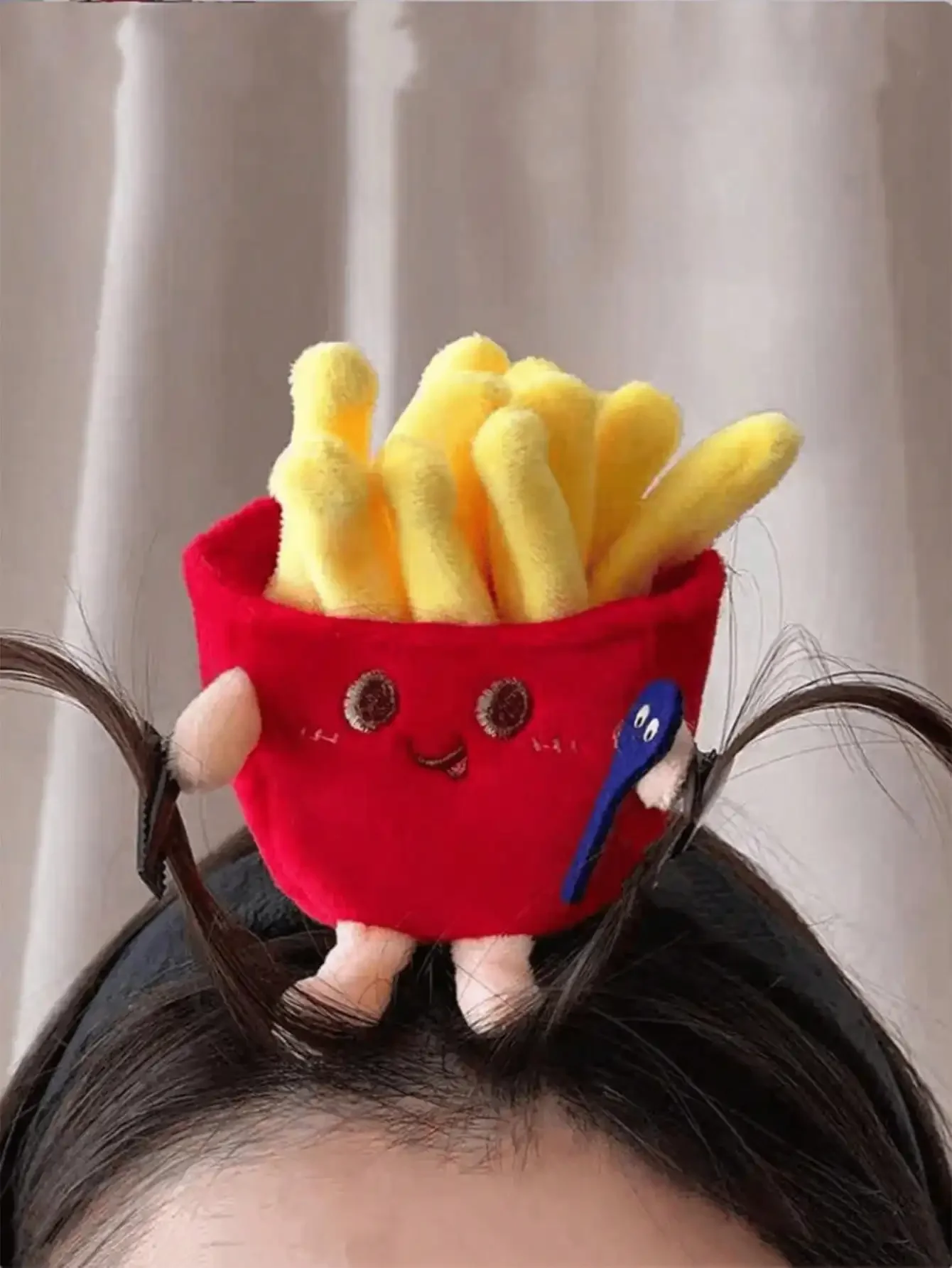 1PC Hair Accessories,Headbands,Summer,Funny French Fry Headband Cute Festival Photo Prop Spring Summer New Arrival French Fry Headband Ideal For Parties Accessories Novelty Headwear Comfortable Wearab