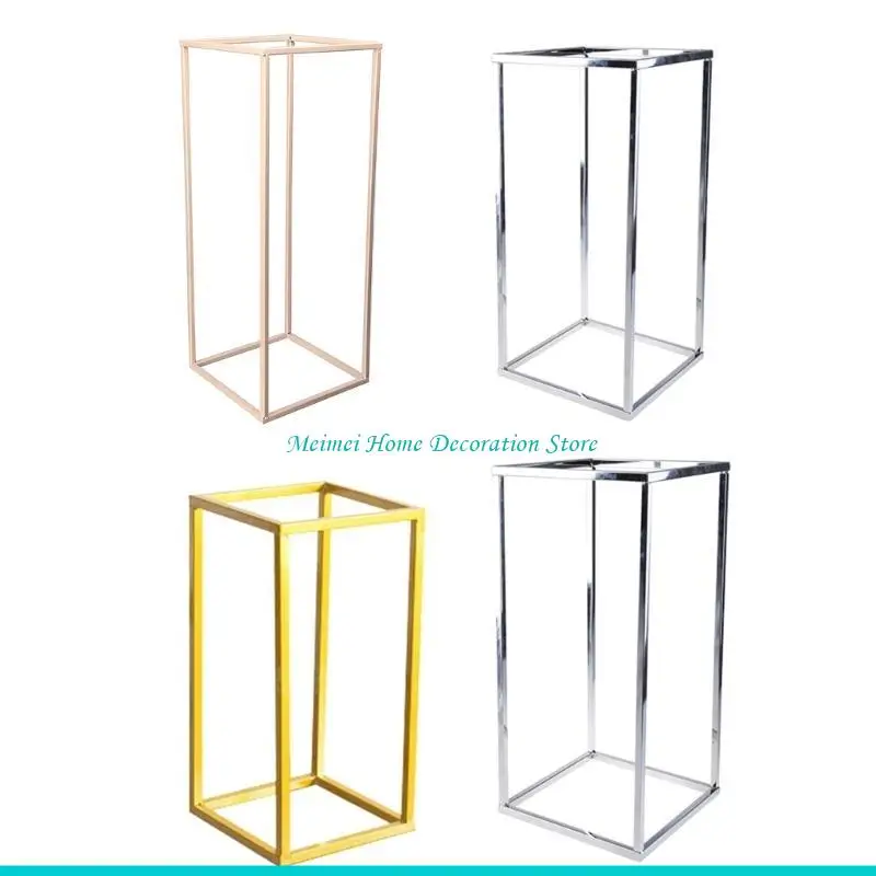 H7BF Geometric Vases Column Stand Rustic and Vintage Flower Centerpiece Thickened Panel Flower Plant Racks Stands