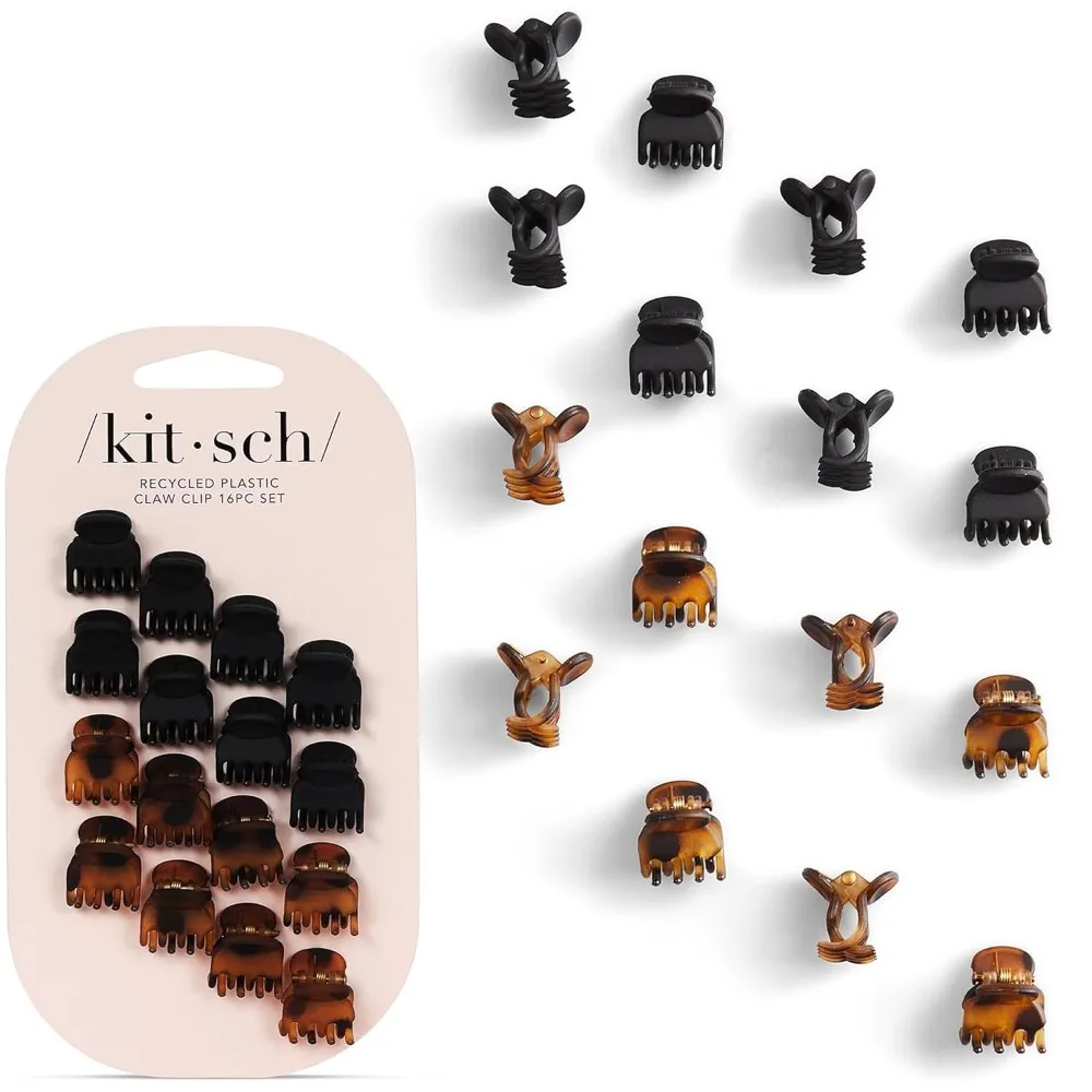 Mini Hair Claw Clips for Women and Girls Small Jaw Clips for Thin Fine Hair Non Slip Grip Strong Hold No Pull No Snagging Hair Accessories for Women Kids Teens Durable Sturdy Plastic Barrette Claw Cli