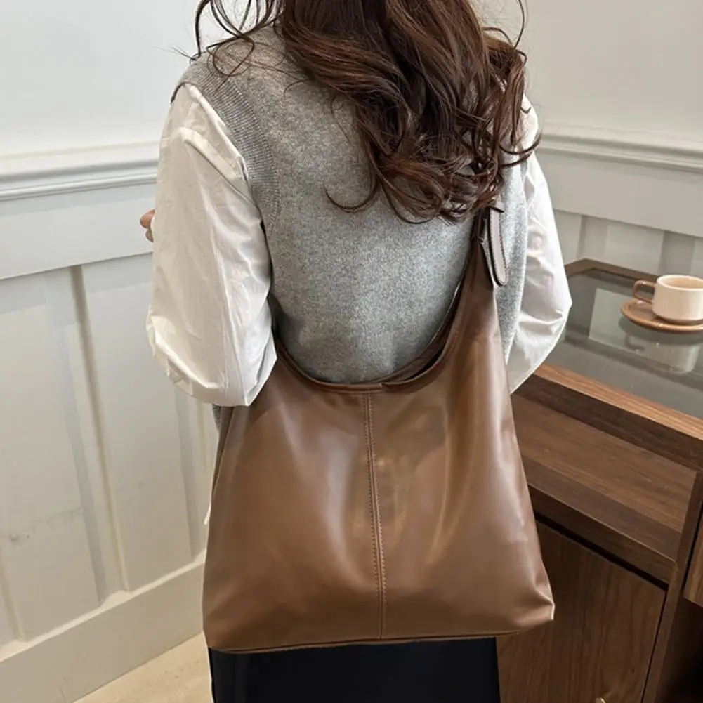 Large Capacity Shoulder Bag Slouchy Tote Commuter Crossbody Handbag Purse for Commuting Work Daily Errands