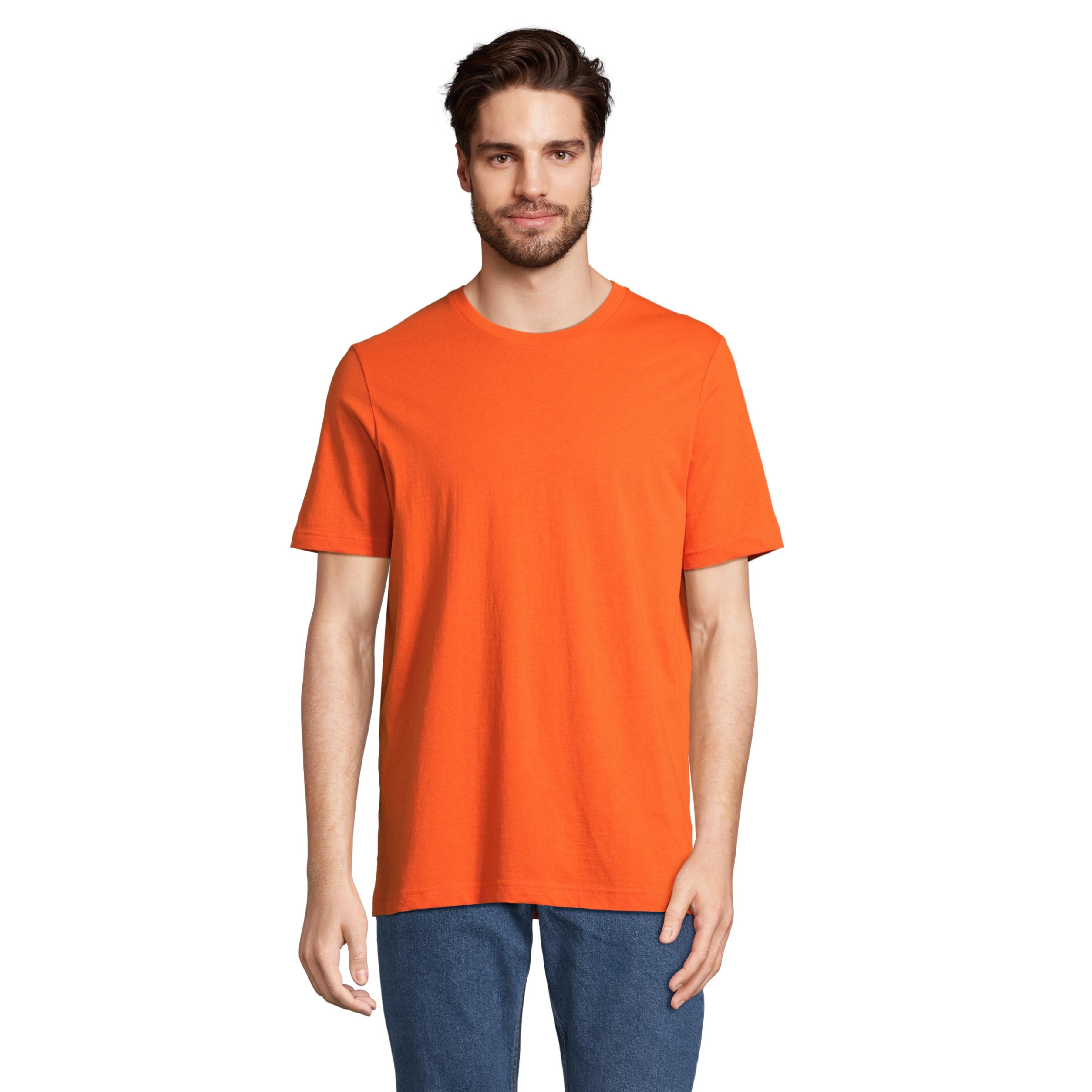 Camiseta de Algodón Peinado Ringspun para Hombre por SOL'S, Modelo TUNER con Certificación COTTON USA™, Corte Loose Fit Ideal para Verano, Cuello Acanalado y Costuras Reforzadas