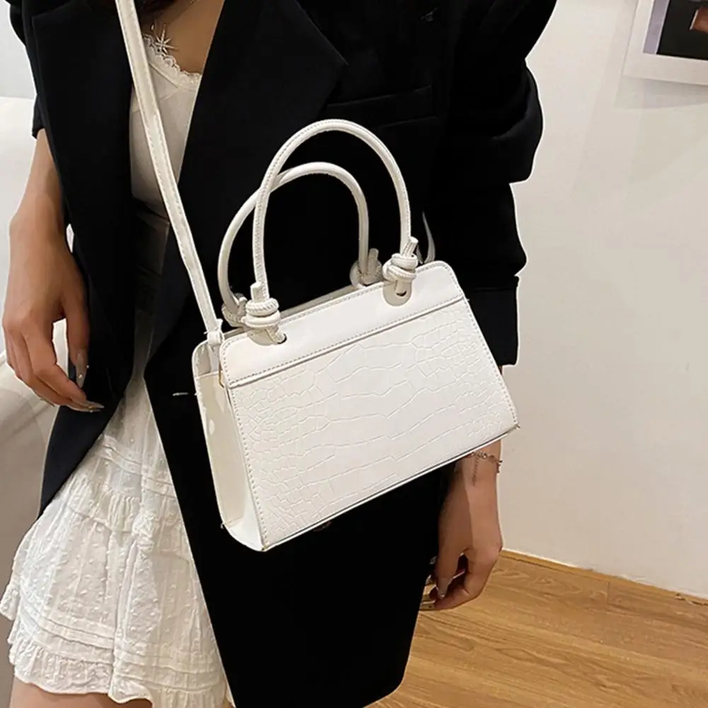 Casual Commuter Bag Shoulder Bag with Detachable Strap And Top Handle Handbag for Commuting Dating Daily Use
