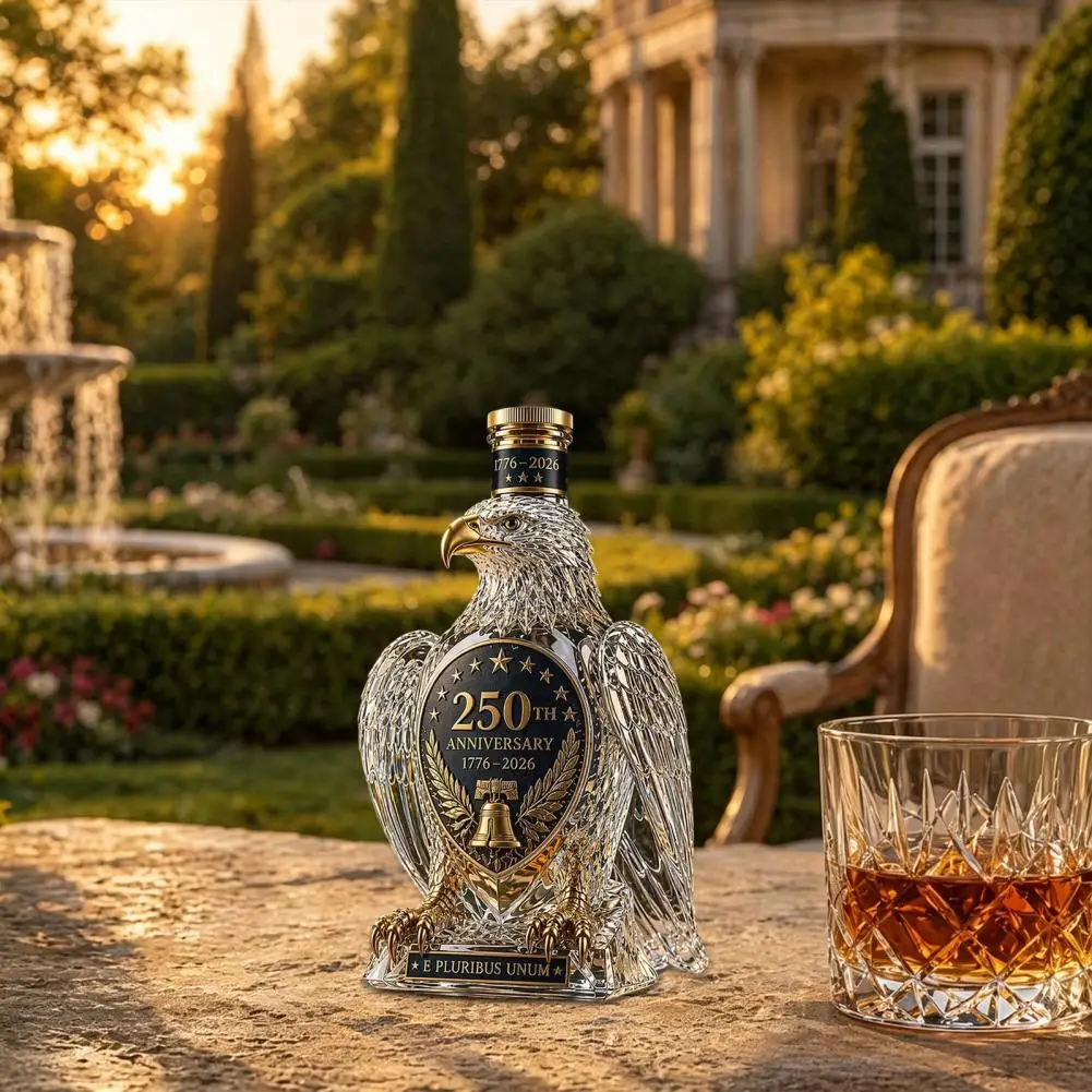 Artistic Whiskey Decanter Eagle Shaped Whiskey Decanter 250th Anniversary Commemorative Bottle Patriotic for Whiskey
