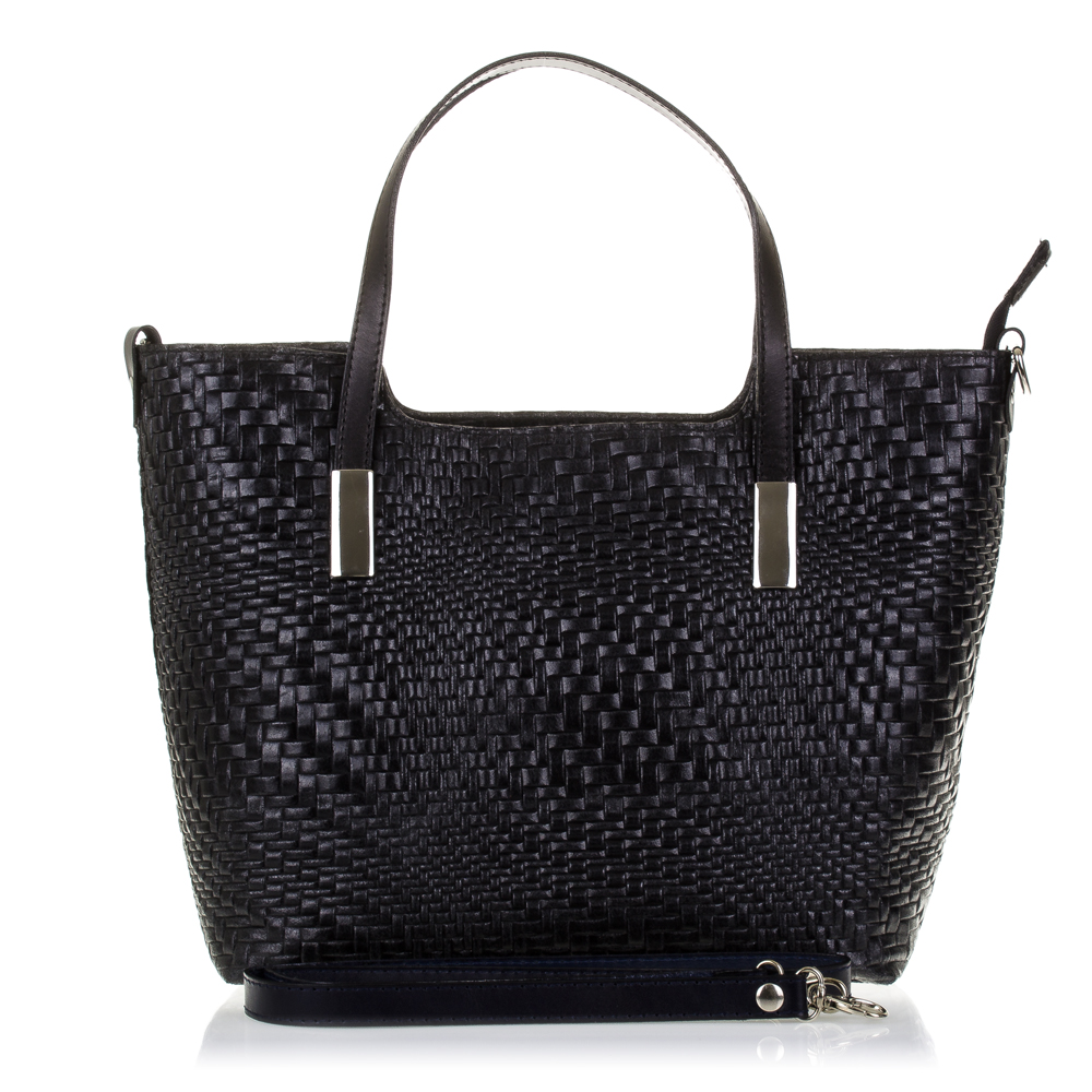 Firenze Artegiani. Filippa Bolso tote Mujer.Piel auténtica Gamuza Grabado Entrelazado . Made in Italy. Vera Pelle Italiana.