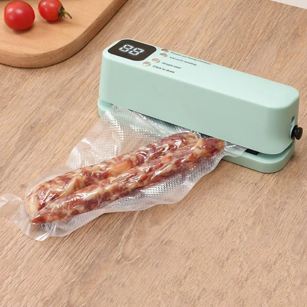 Mini Wireless Vacuum Sealing Machine Household Vacuum Food Bag Rechargeable Plastic Sealing Machine Kitchen Packaging Machine