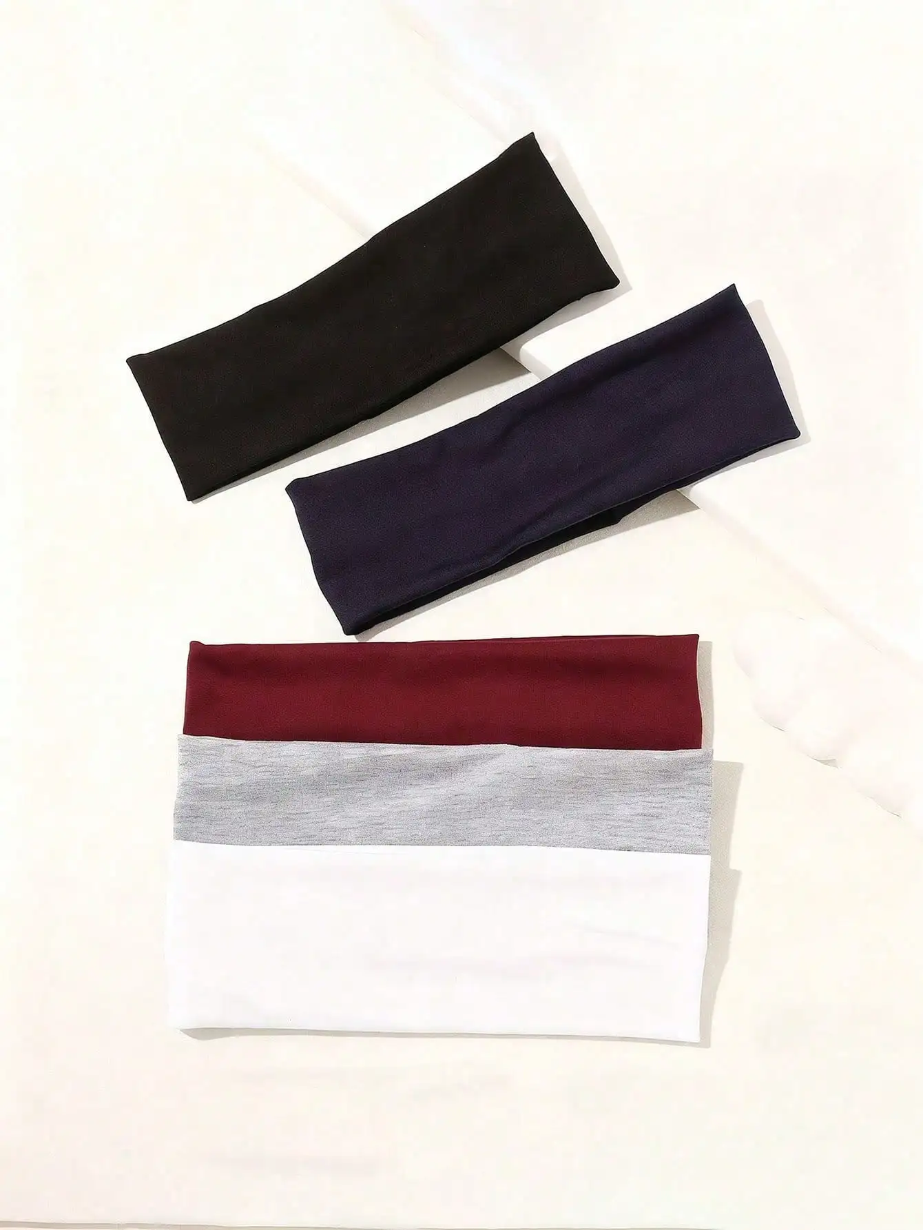 5 Pieces of Women's Headbands, Made of Elastic, Non-Slip Soft Cotton Fabric, Suitable for Sports Activities
