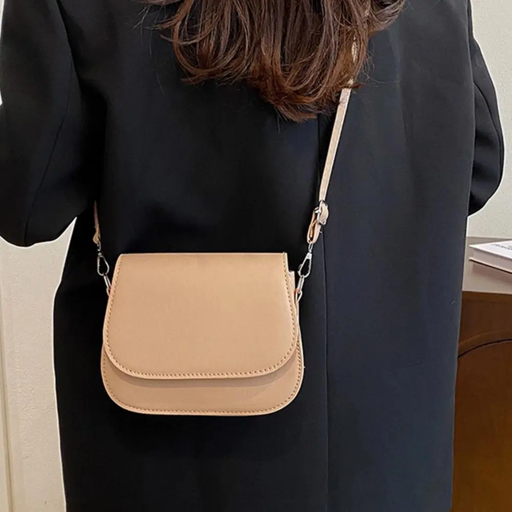 Women Leather Shoulder Purse Stylish Satchel Bag with Adjustable Shoulder Strap Stylish Crossbody Saddle Bag for Dating Party