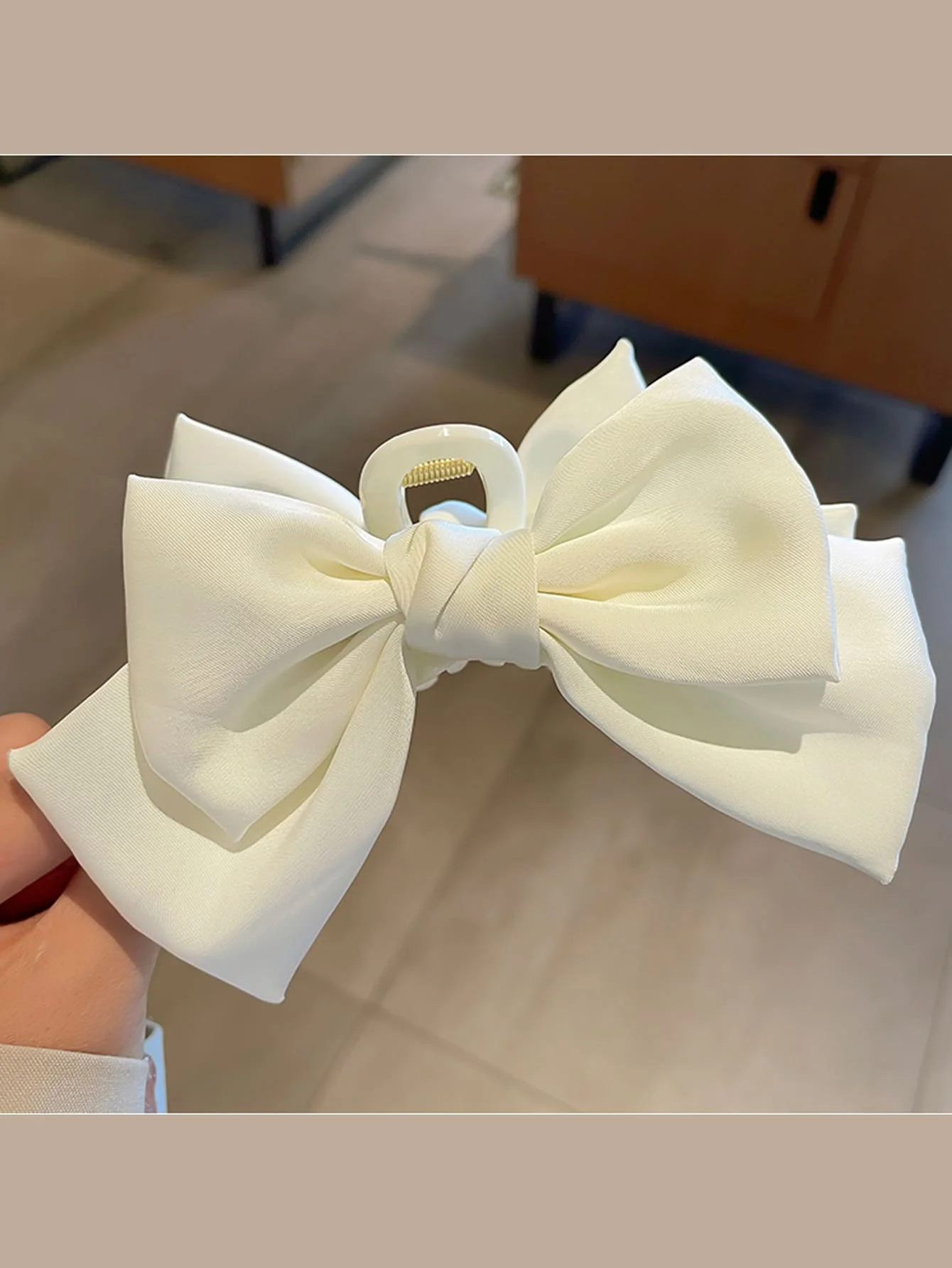 Bow Decor Hair Claw Cute,School,Hair Accessories,Claw Clips,Hair Jaw Clip,Hair Clutch, Elegant Fall Winter Hair Clip For