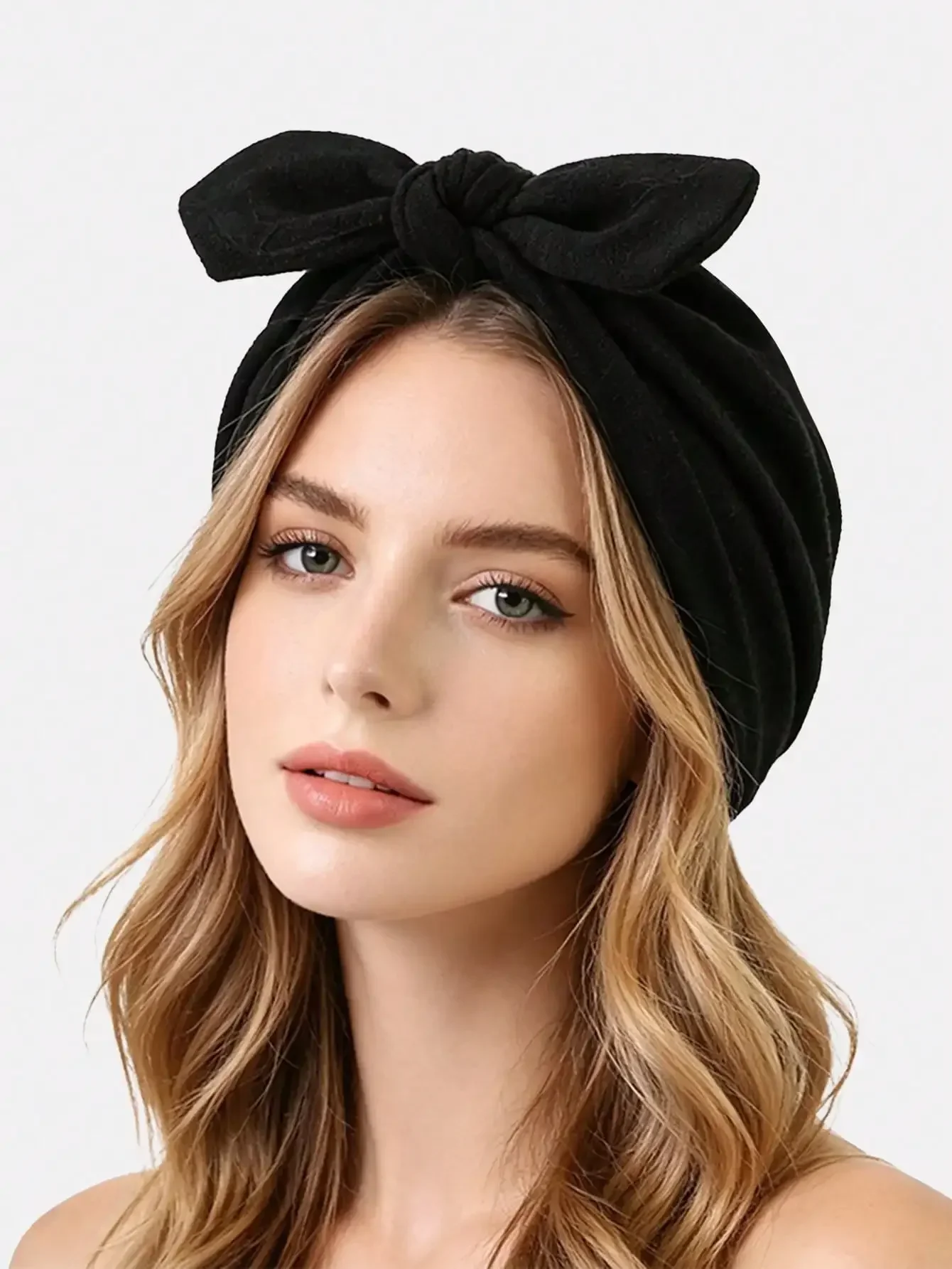 2026 1pc Women's Bowknot Headscarf, Headwrap, Suitable For Daily Use